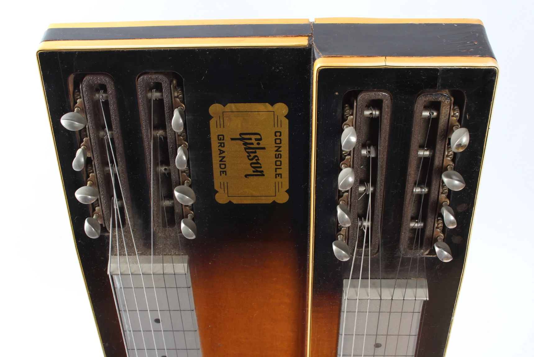 1953 Gibson Console Grande Double 8-String Neck Steel burst - Image 6