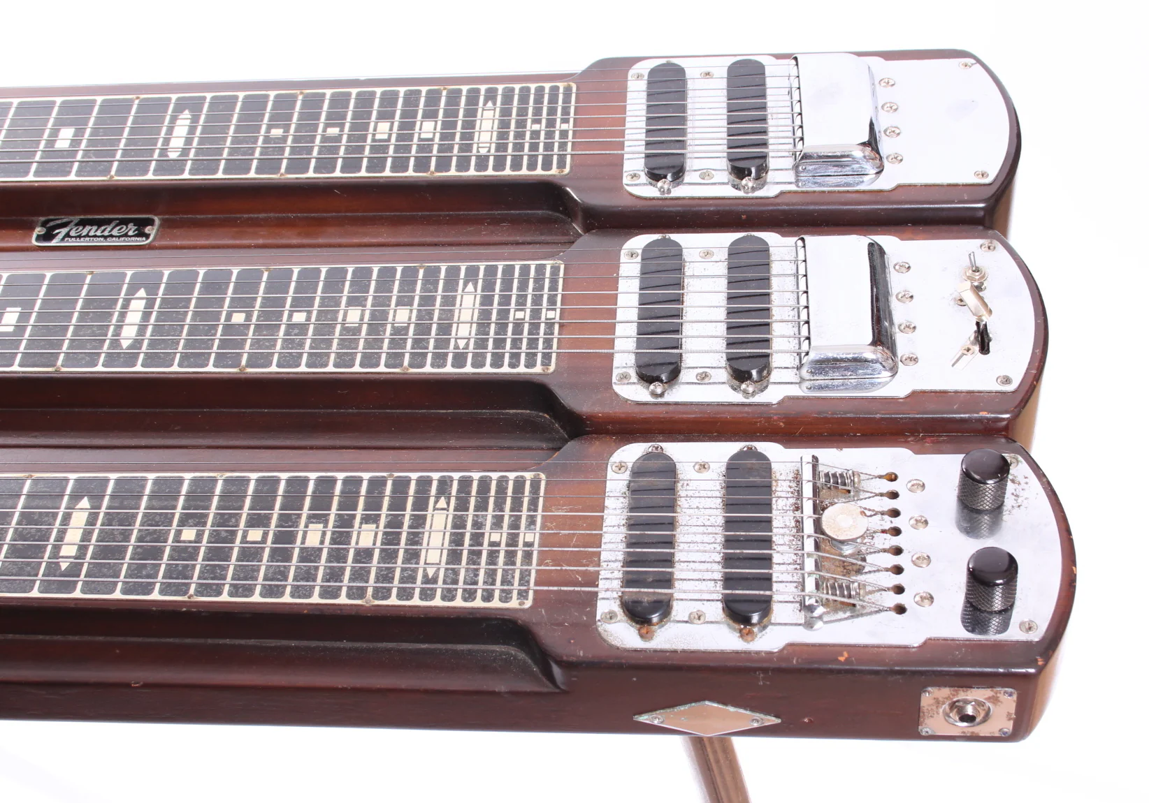 1955 Fender Stringmaster T8 Triple Neck Steel brown - Image 2