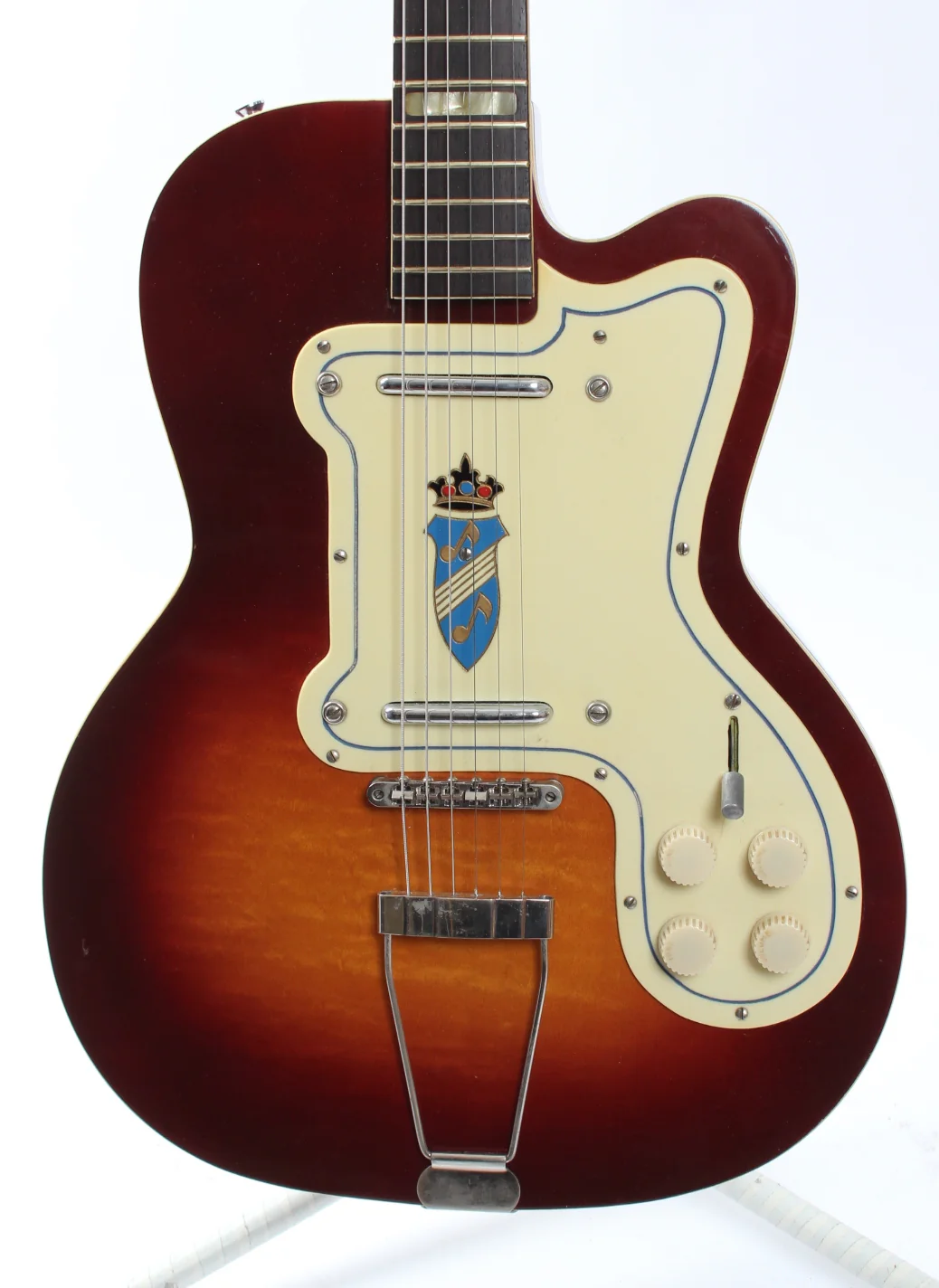 1956 Silvertone Thin Twin 57 H 1382 sunburst - Image 2