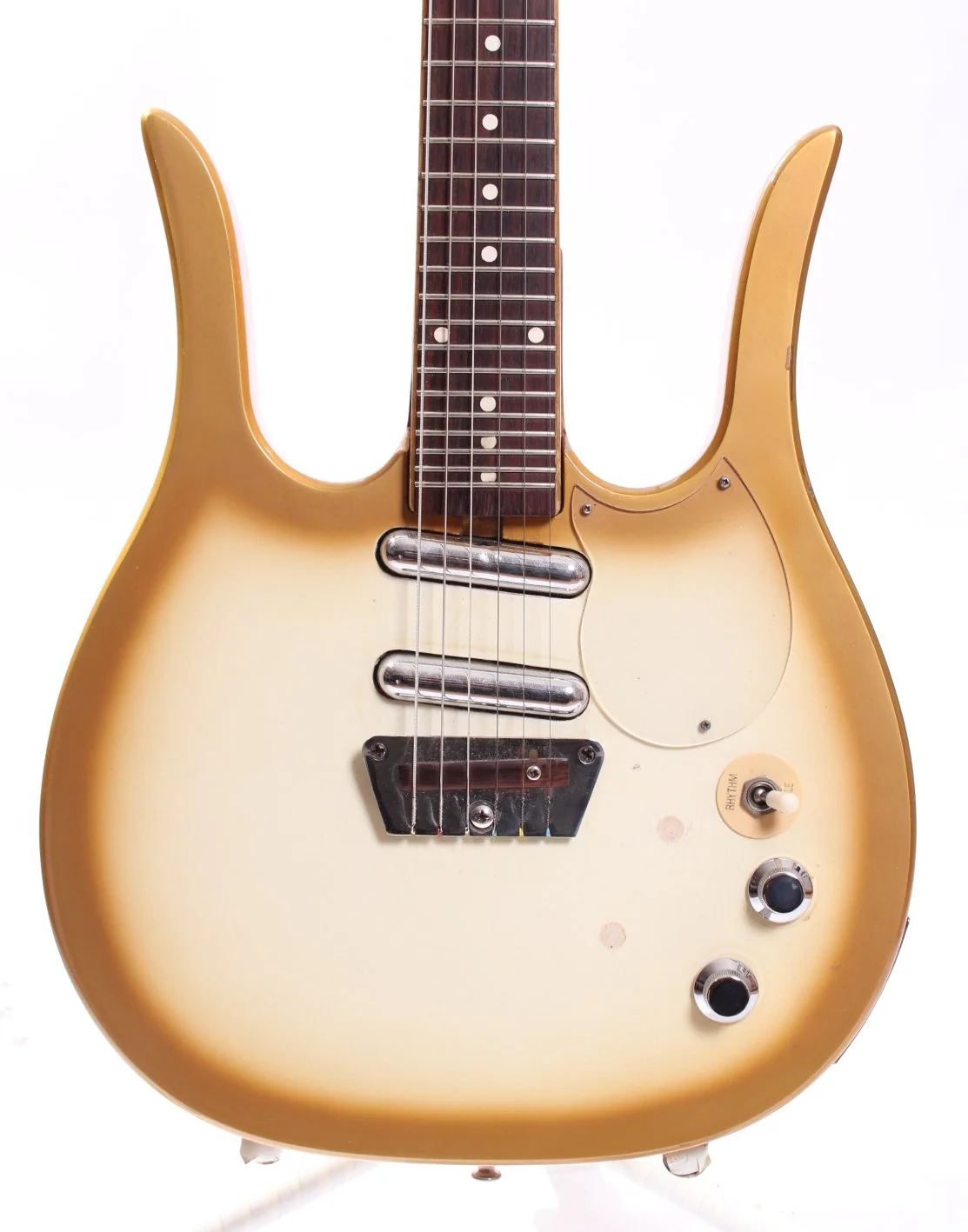 1960s Dynelectron Guitarlin Longhorn copper burst - Image 2