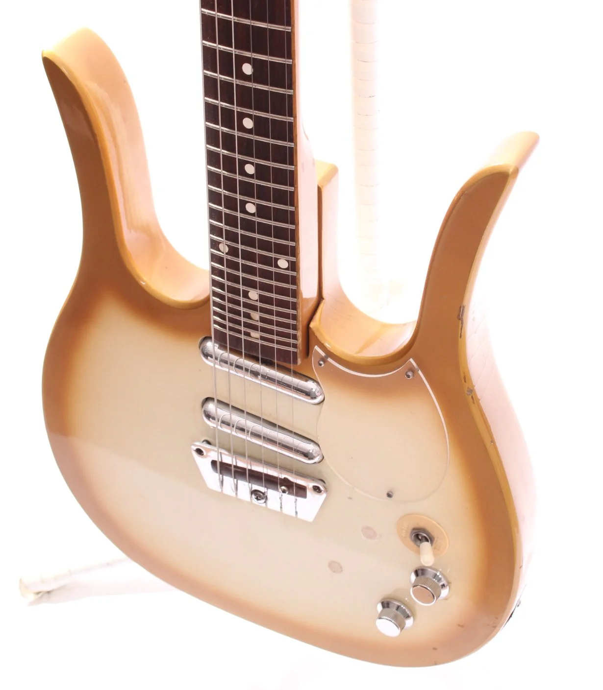 1960s Dynelectron Guitarlin Longhorn copper burst - Image 3
