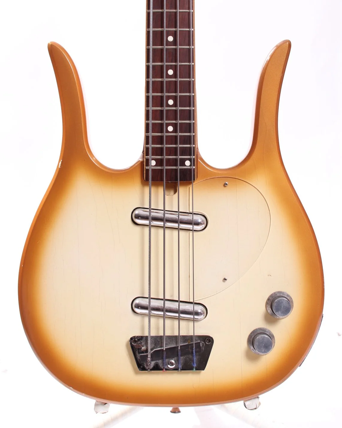 1960s Dynelectron Longhorn Bass copper burst - Image 2