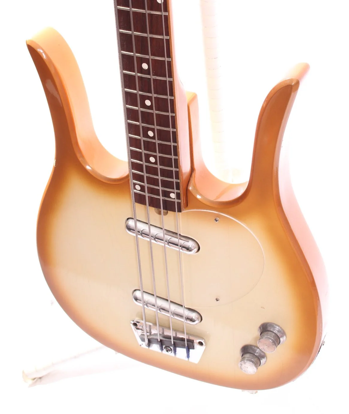 1960s Dynelectron Longhorn Bass copper burst - Image 3
