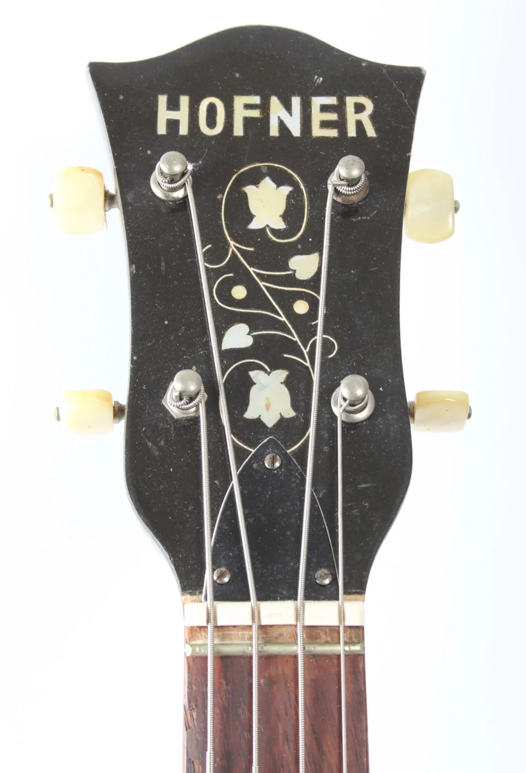 1960s Höfner President Bass 500/5 red sunburst - Image 5