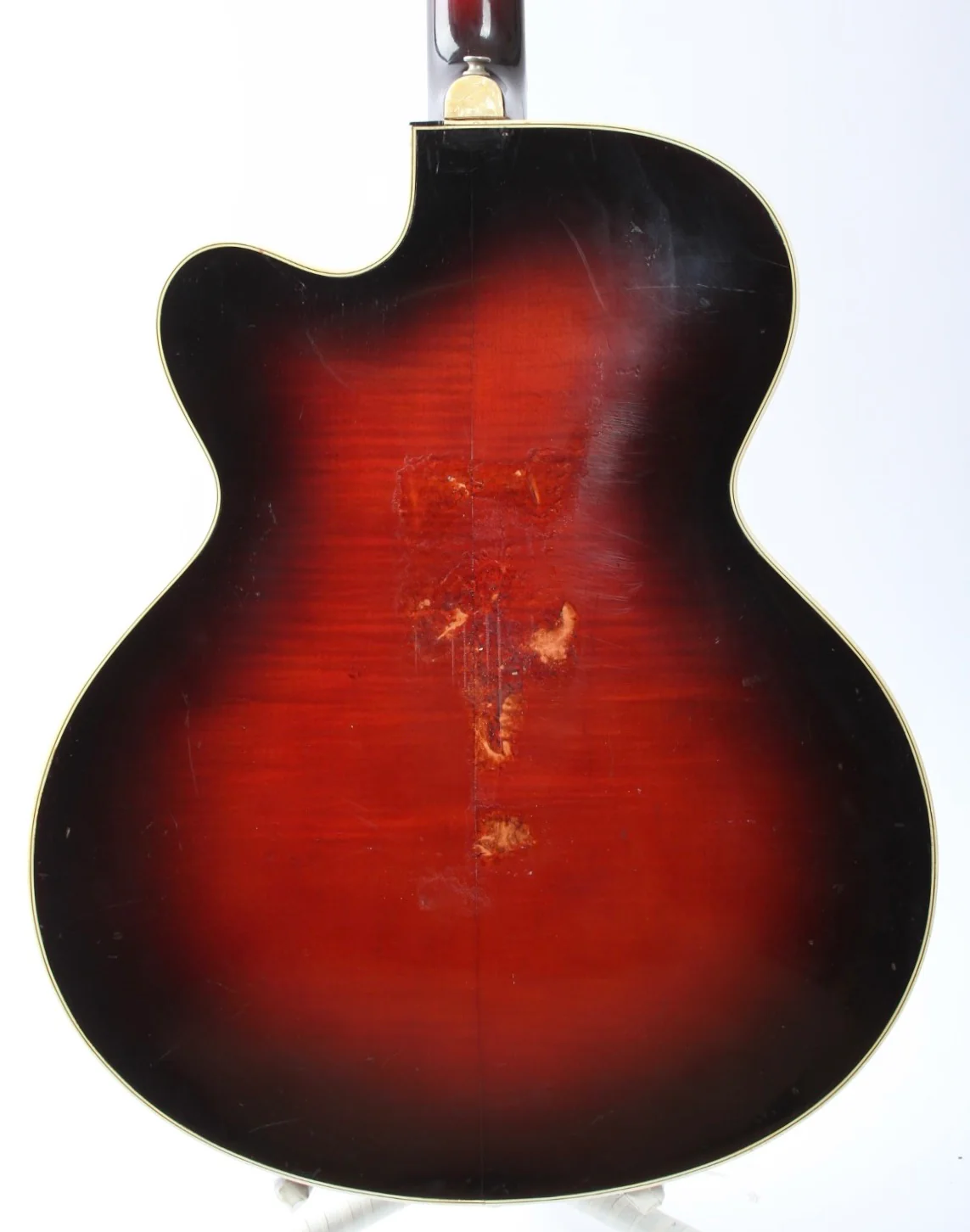 1960s Höfner President Bass 500/5 red sunburst - Image 7