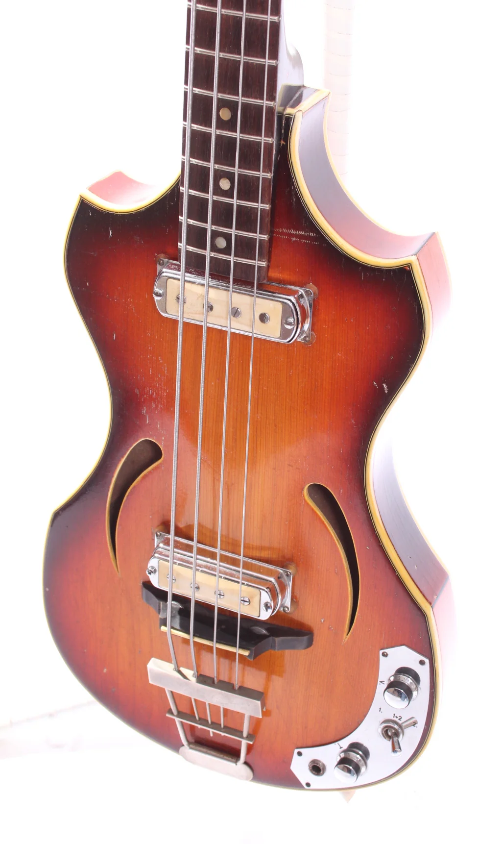 1960s Klira Twen Star Bass 162/2 sunburst - Image 3