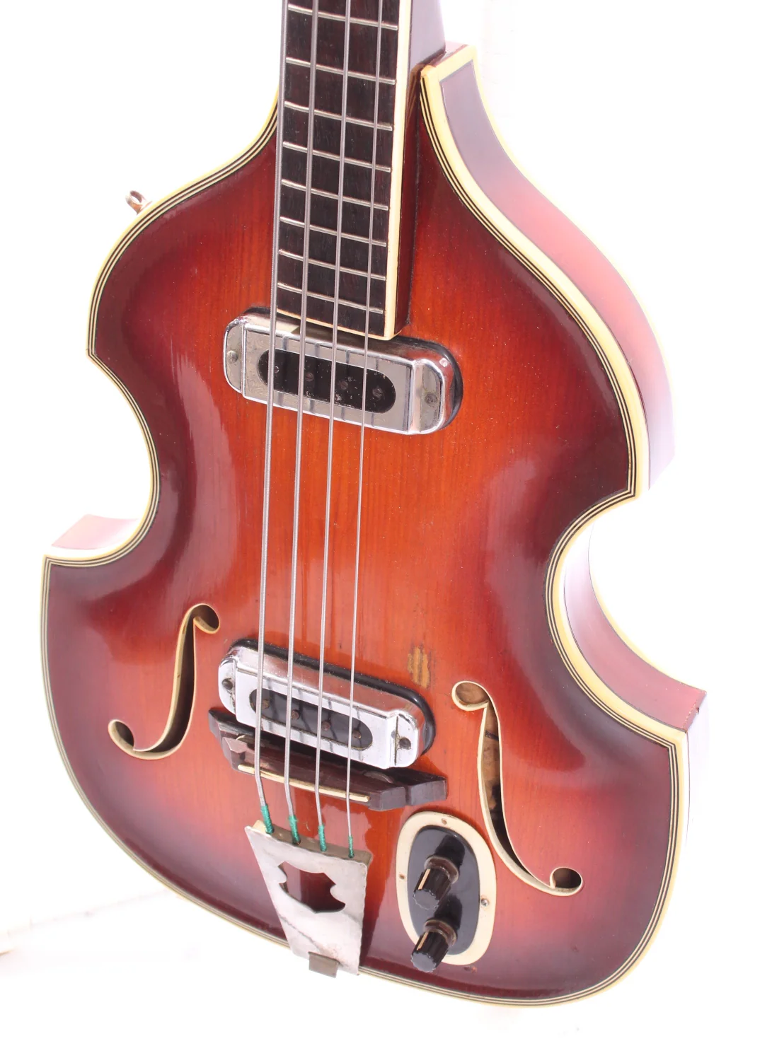 1960s Perlgold Violin Bass sunburst - Image 3