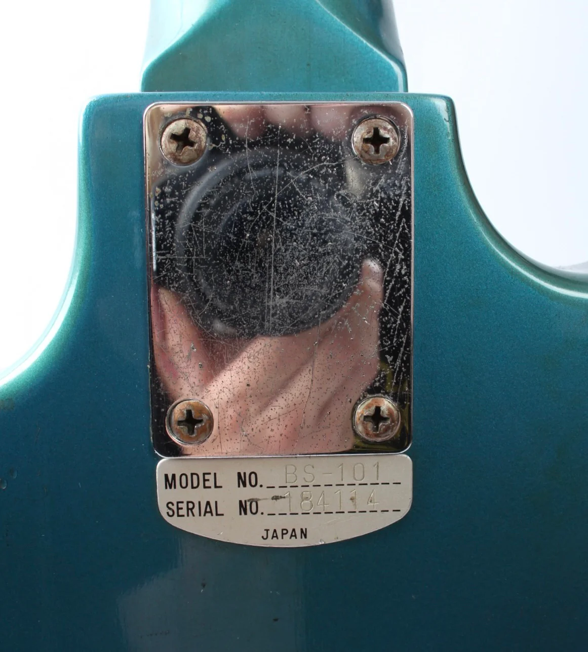 1960s Teisco BS-101 metallic blue - Image 9