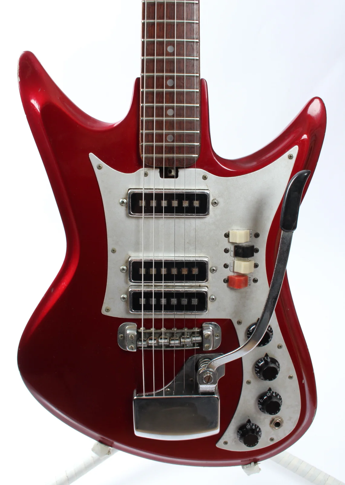 1960s Teisco K-3L candy apple red - Image 2