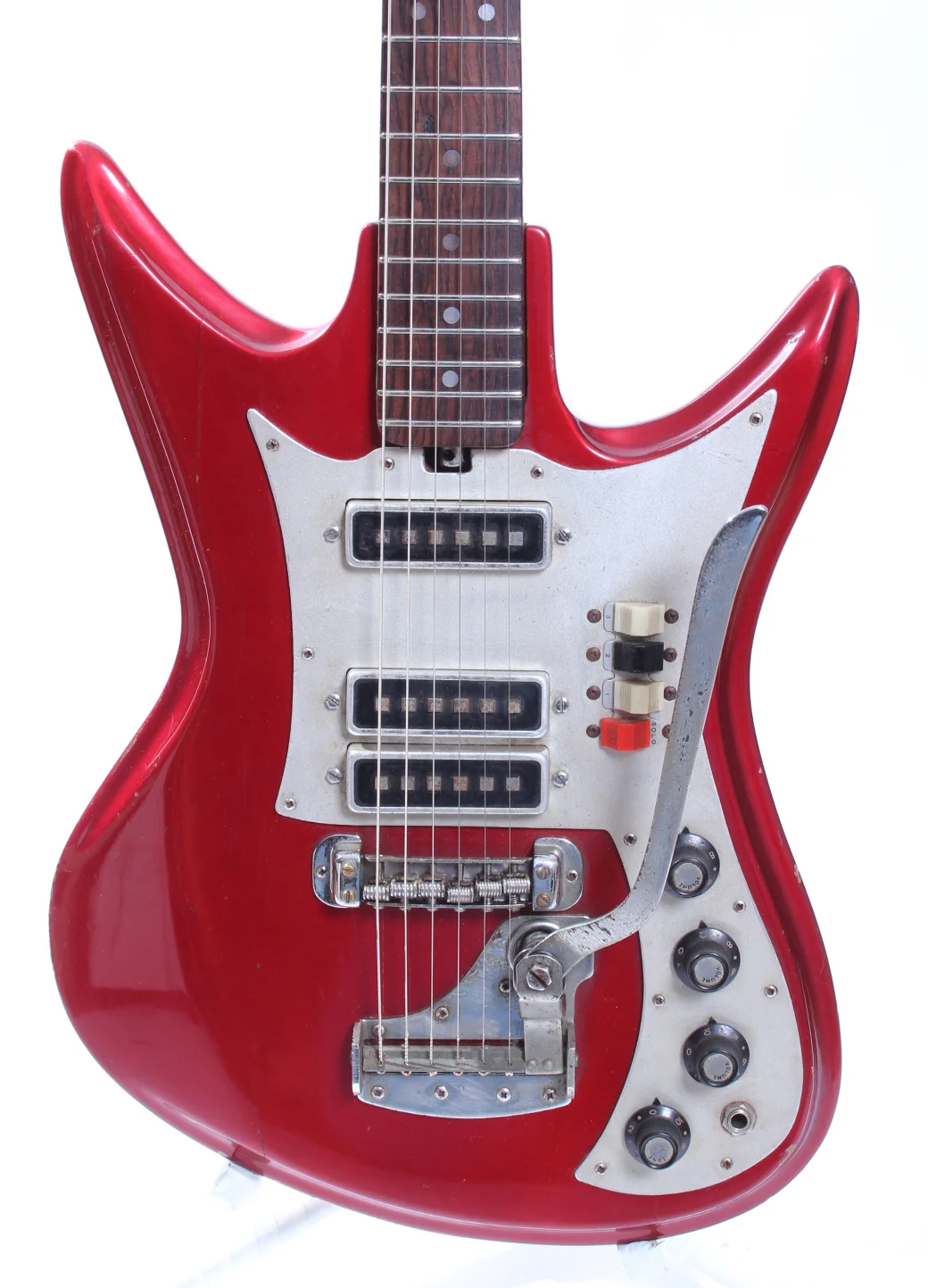 1960s Teisco K-3L candy apple red - Image 2