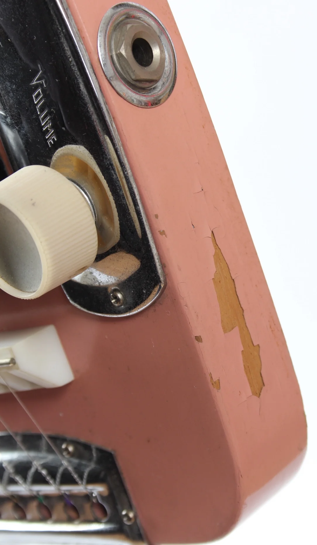 1960s Teisco Model A Lap Steel shell pink - Image 8