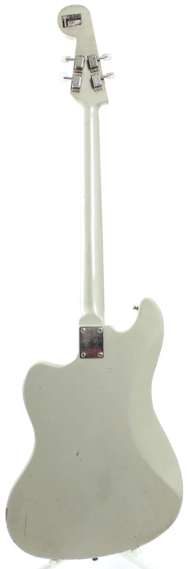 1960s Teisco NB-4 EB-200 Bass platinum grey - Image 6