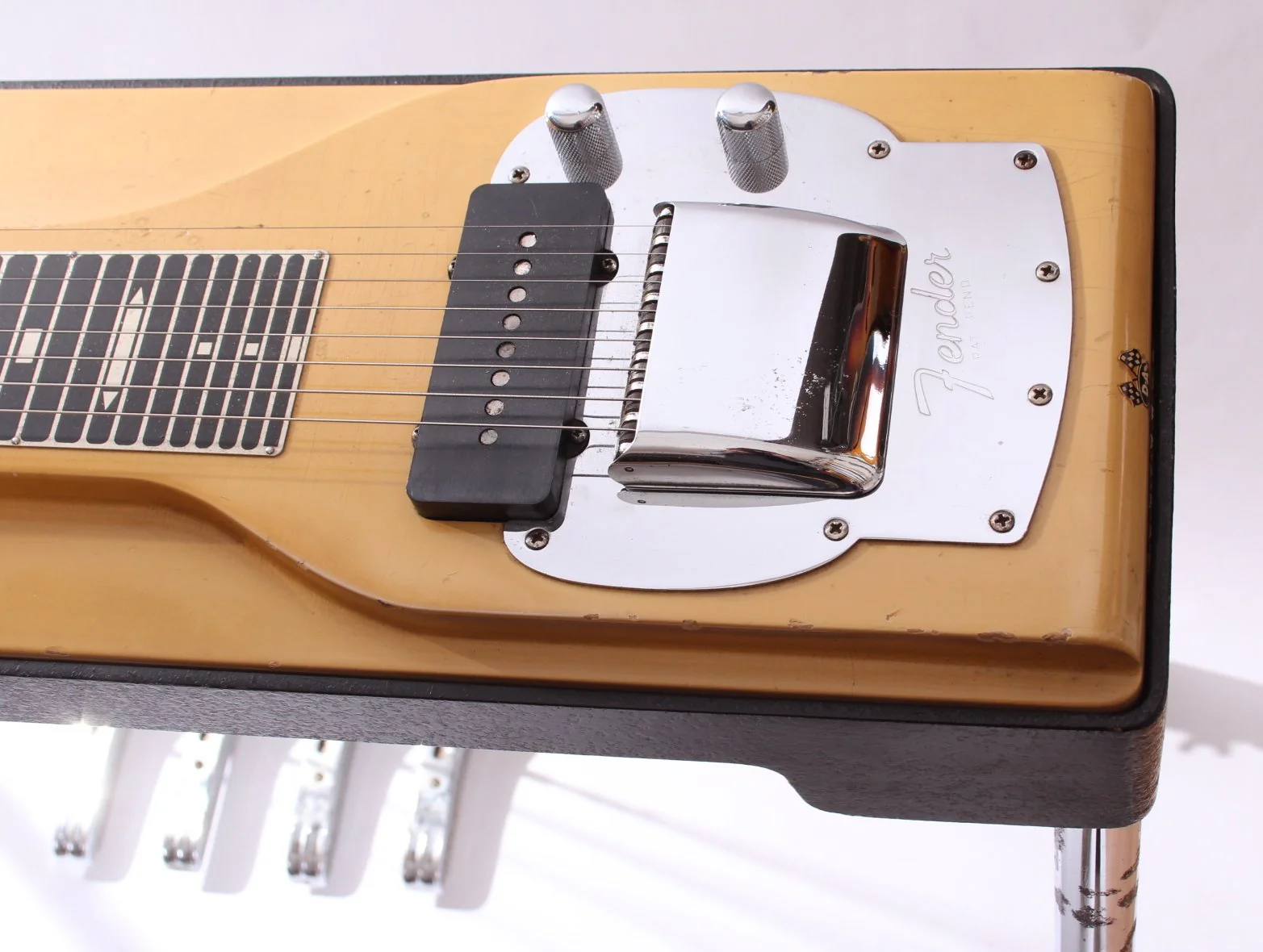 1961 Fender Model 400 Pedal Steel blond - Image 5