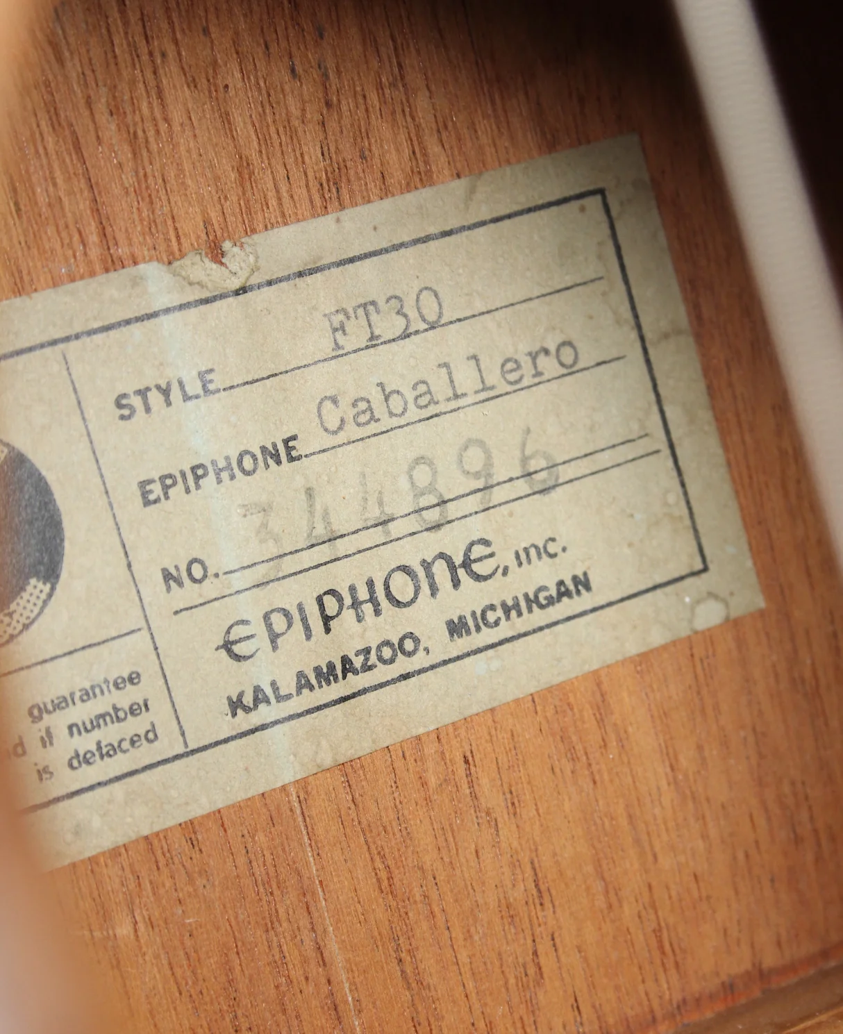 1965 Epiphone Caballero FT30 natural - Image 11