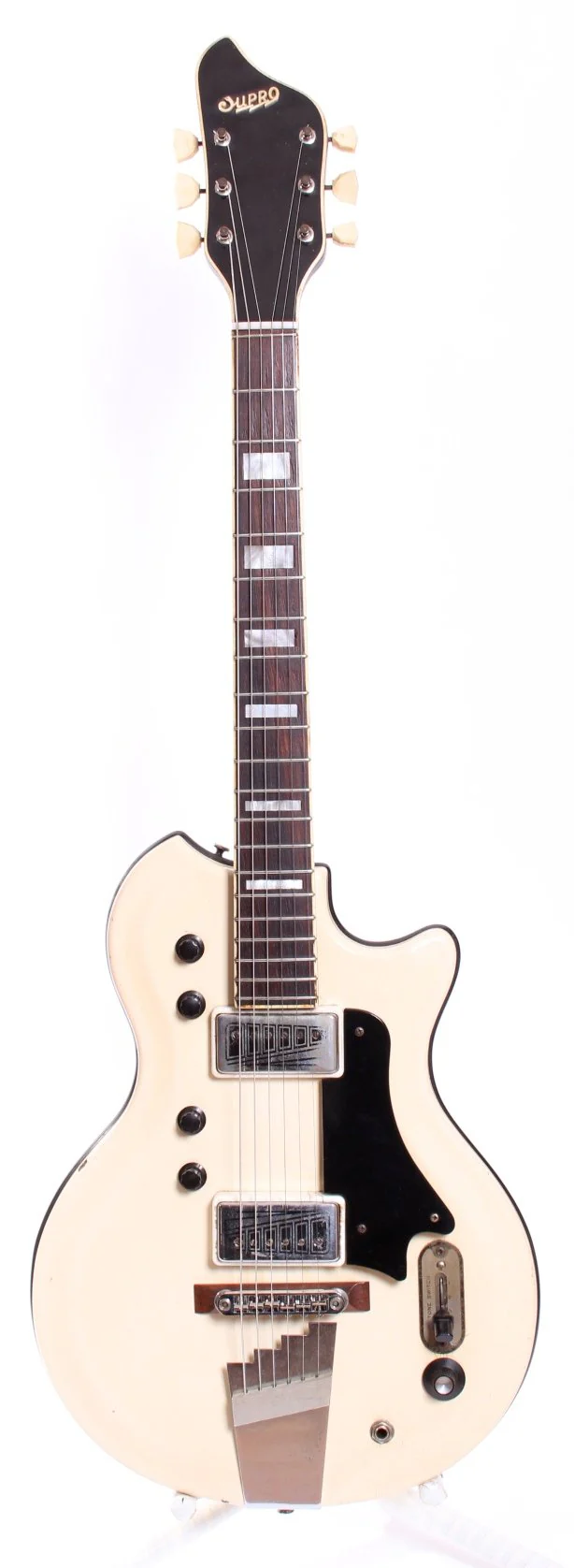 1965 Supro Dual Tone S424 Res-O-Glass white