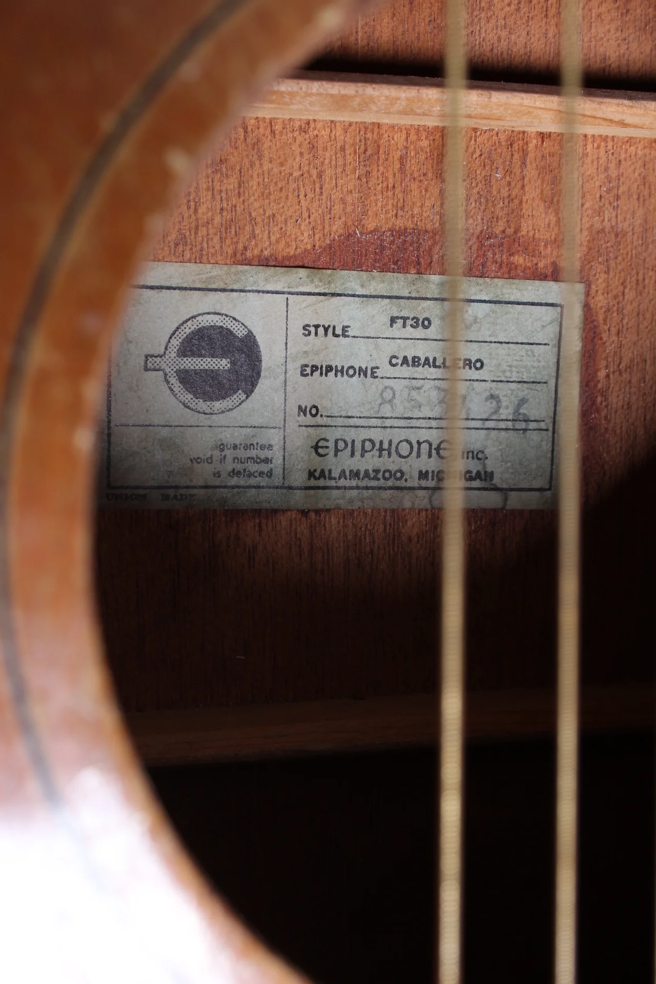 1966 Epiphone Caballero FT30 natural - Image 11