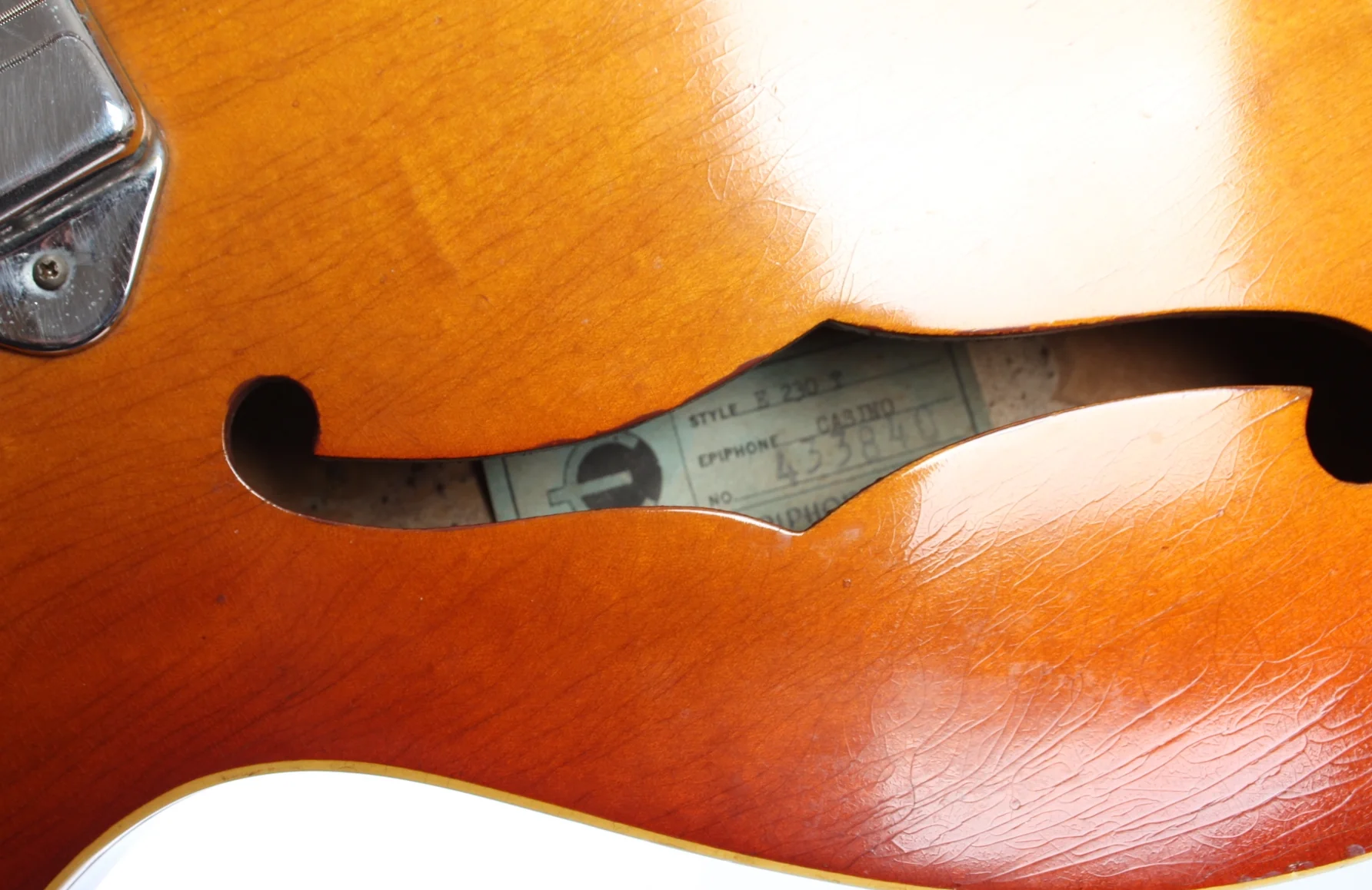 1966 Epiphone Casino E230T royal tan - Image 11