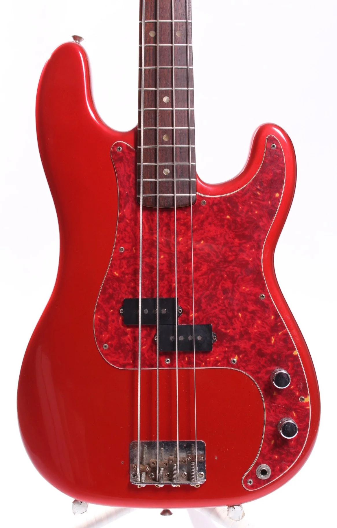 1966 Fender Precision Bass candy apple red - Image 2