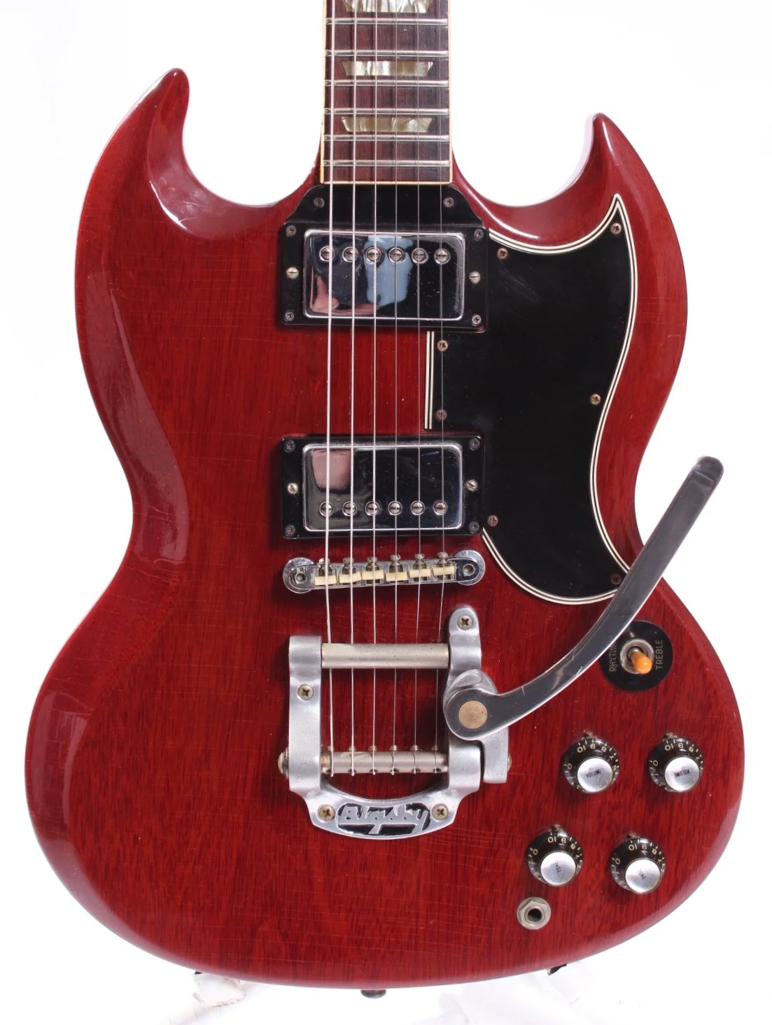 1966 Gibson SG Standard Bigsby cherry red - Image 2