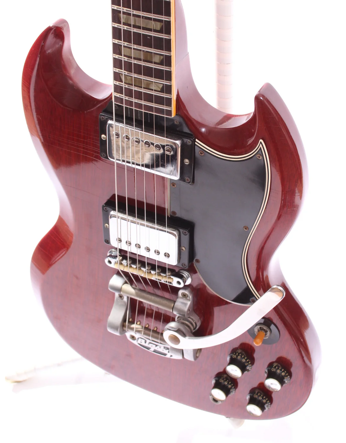 1966 Gibson SG Standard Bigsby cherry red - Image 3
