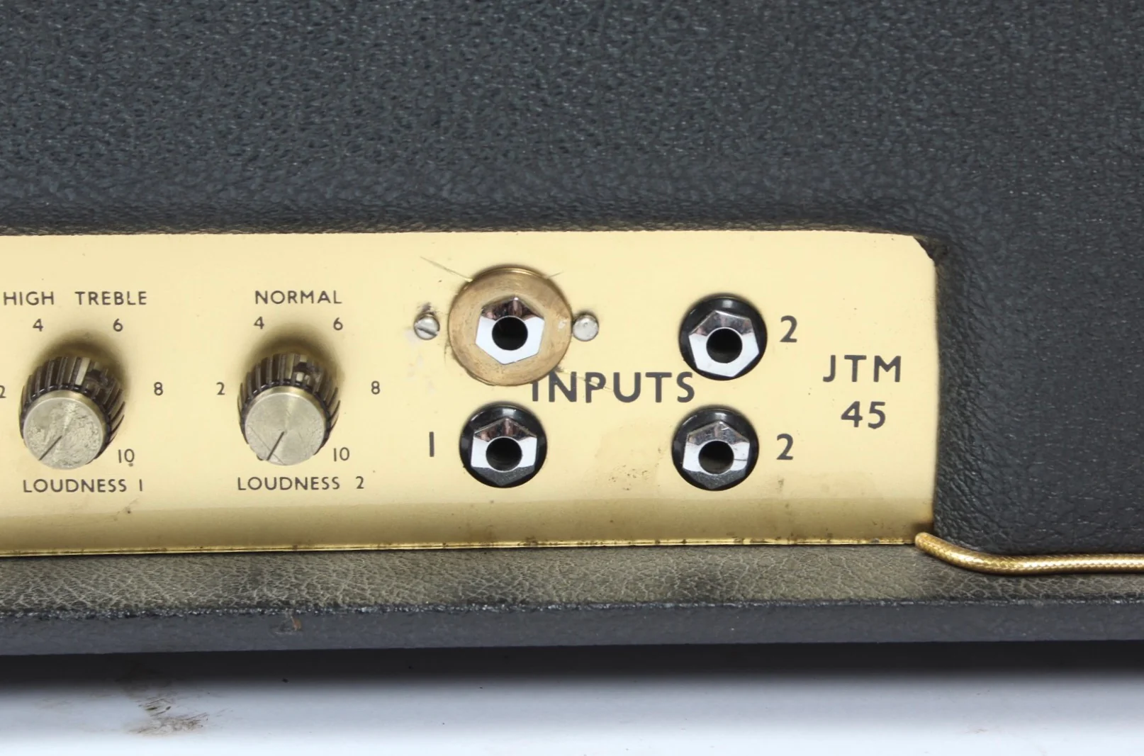 1966 Marshall JTM45 KT66 white plexi back panel - Image 5