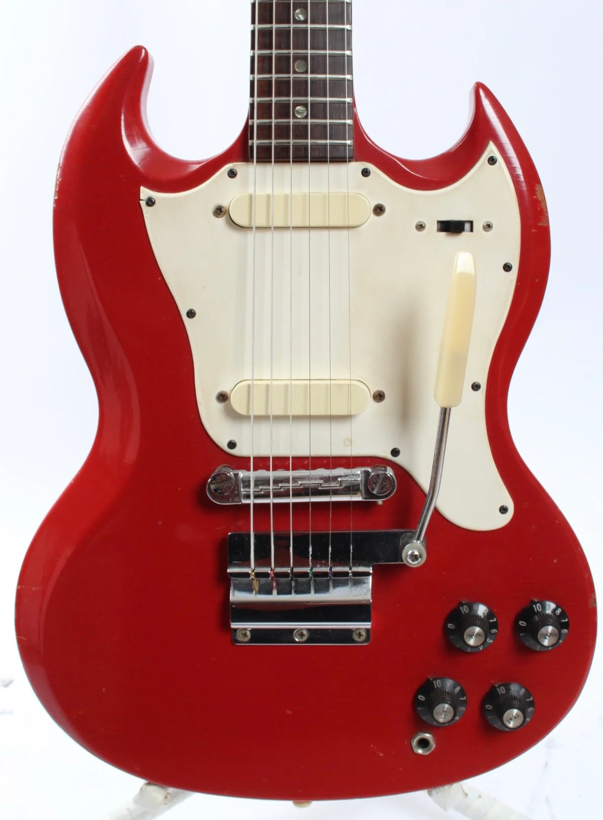 1967 Gibson SG Melody Maker Double fire engine red - Image 2