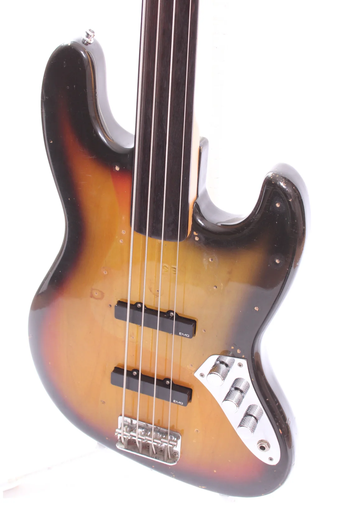 1968 Fender Jazz Bass fretless sunburst - Image 3