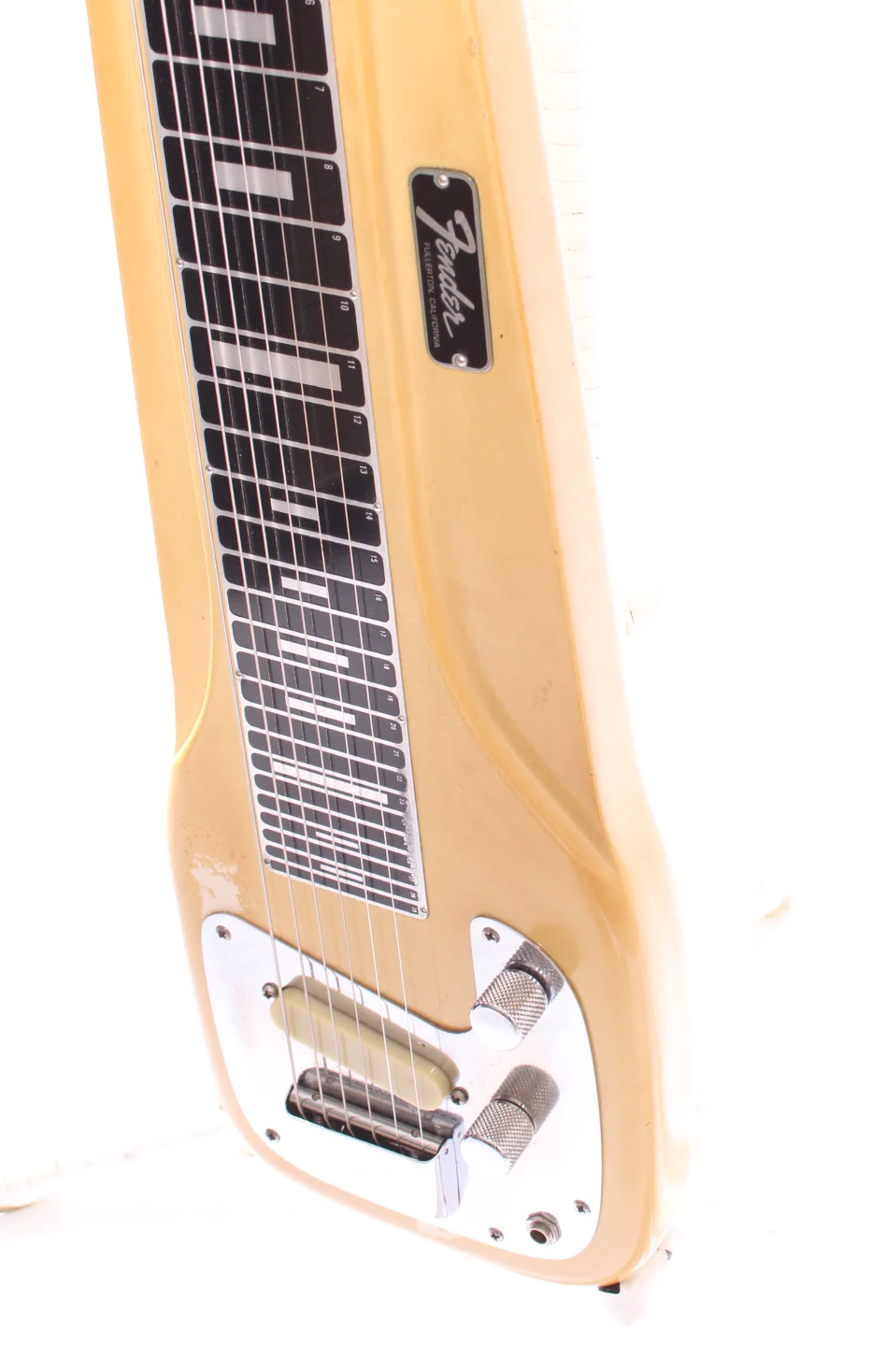 1968 Fender Studio Deluxe console lap steel olympic white - Image 5