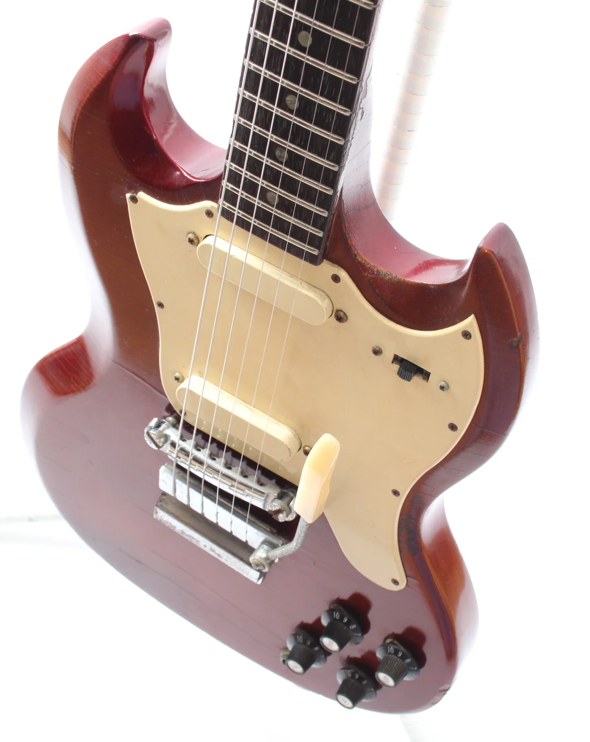 1968 Gibson SG Melody Maker burgundy mist - Image 4