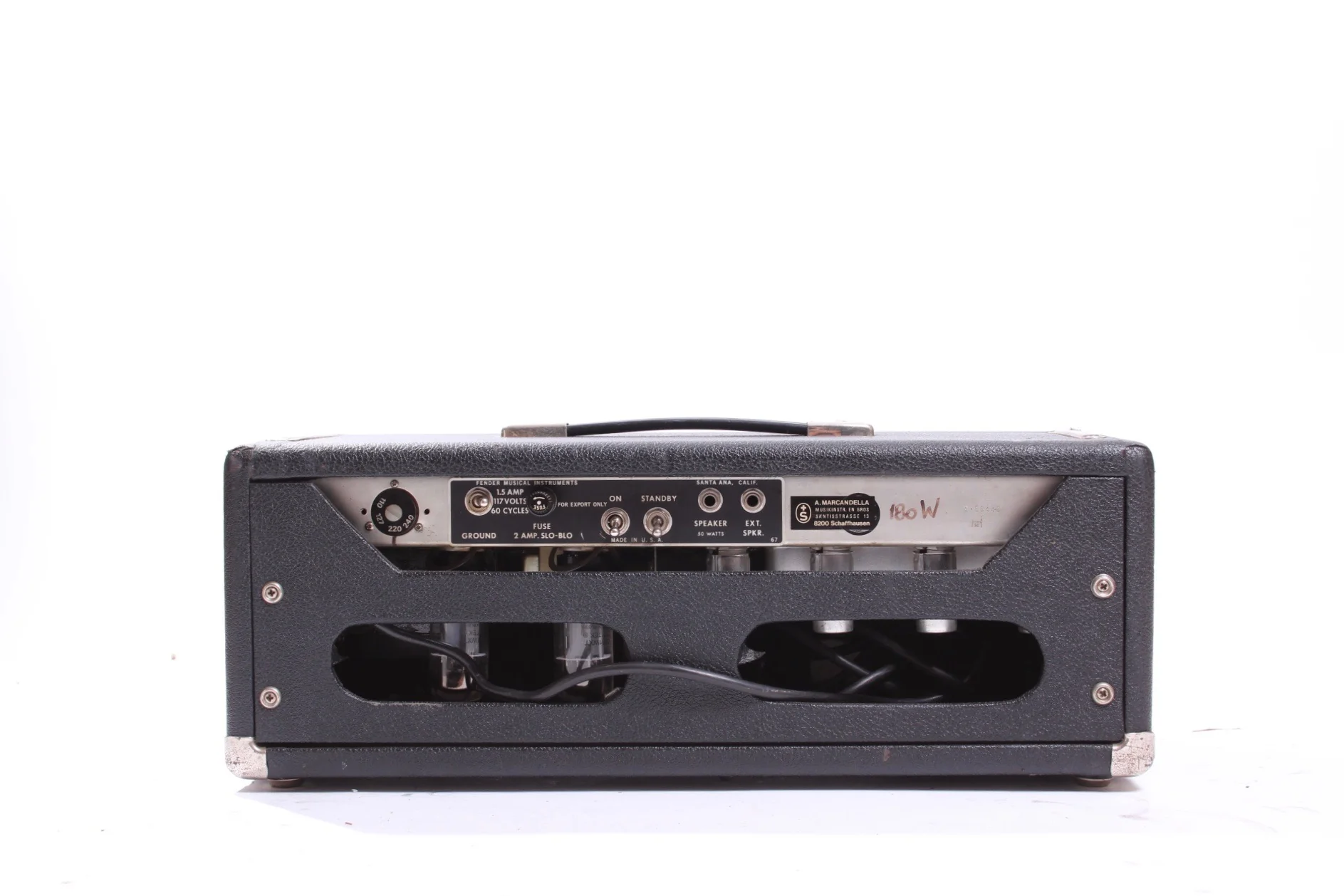 1969 Fender Bassman Export Amp 50w silverface - Image 5