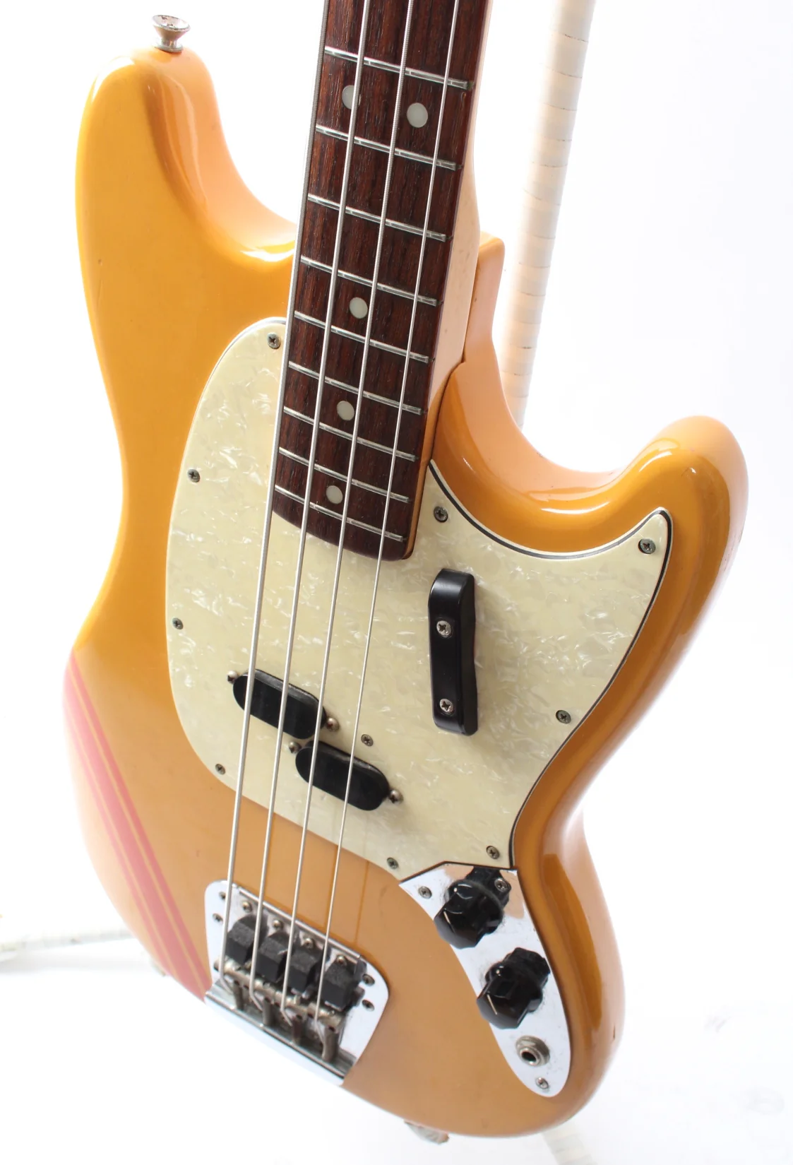 1969 Fender Mustang Bass competition orange - Image 3