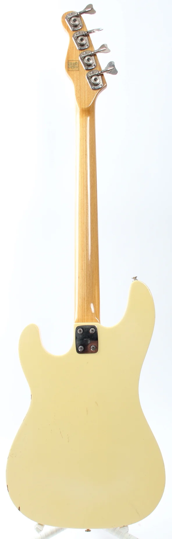 1970s Hoyer Telecaster Bass 33 olympic white - Image 6