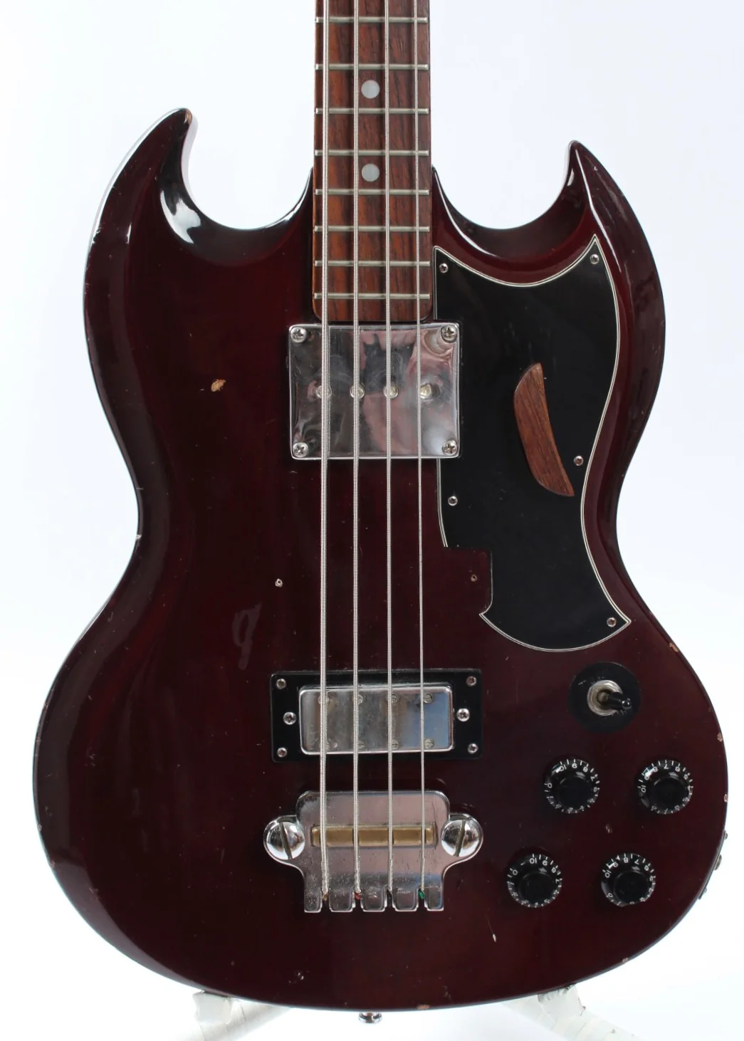1970s Ibanez 2354B EB-3 SG Bass cherry red - Image 2