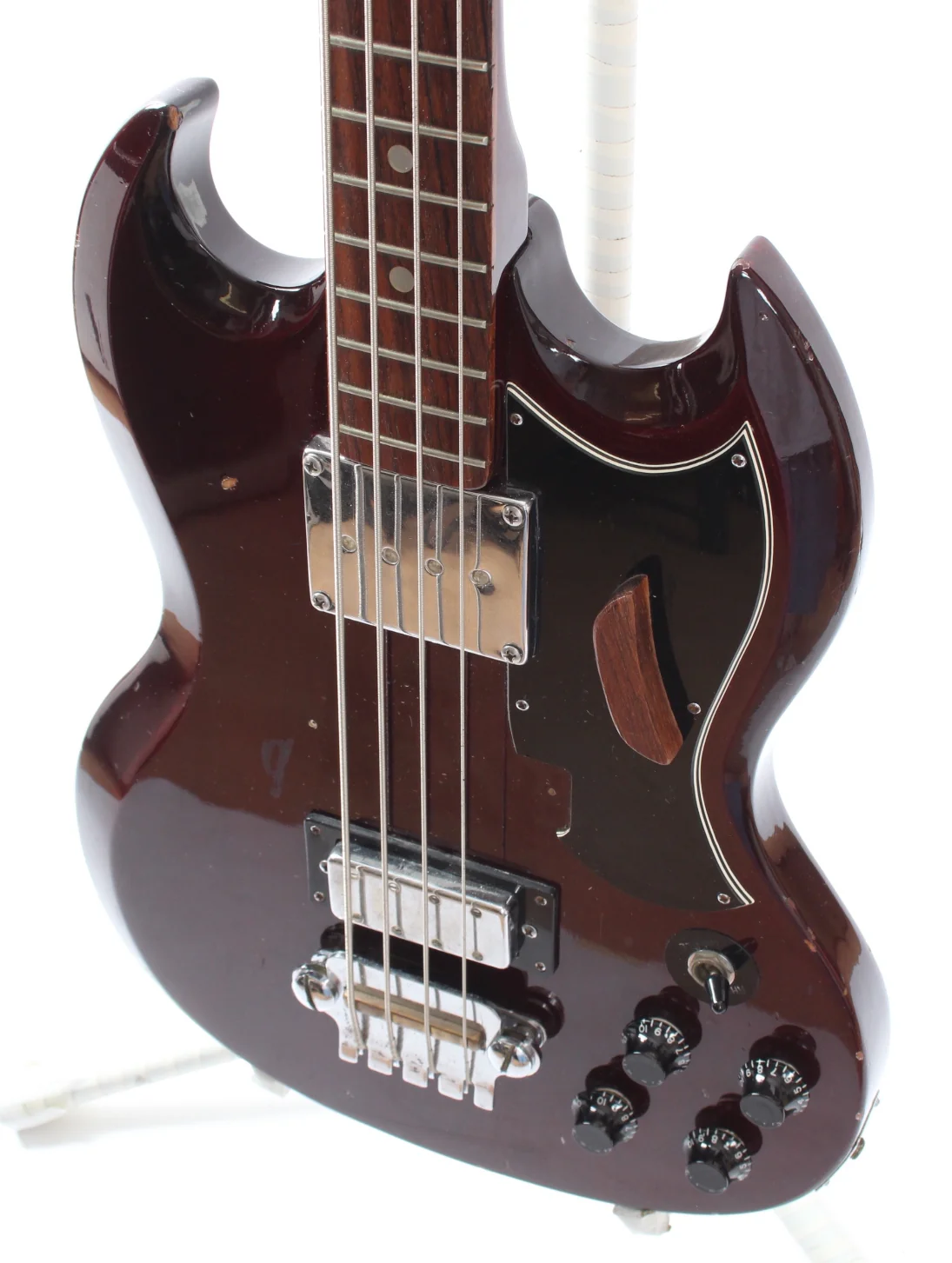 1970s Ibanez 2354B EB-3 SG Bass cherry red - Image 3