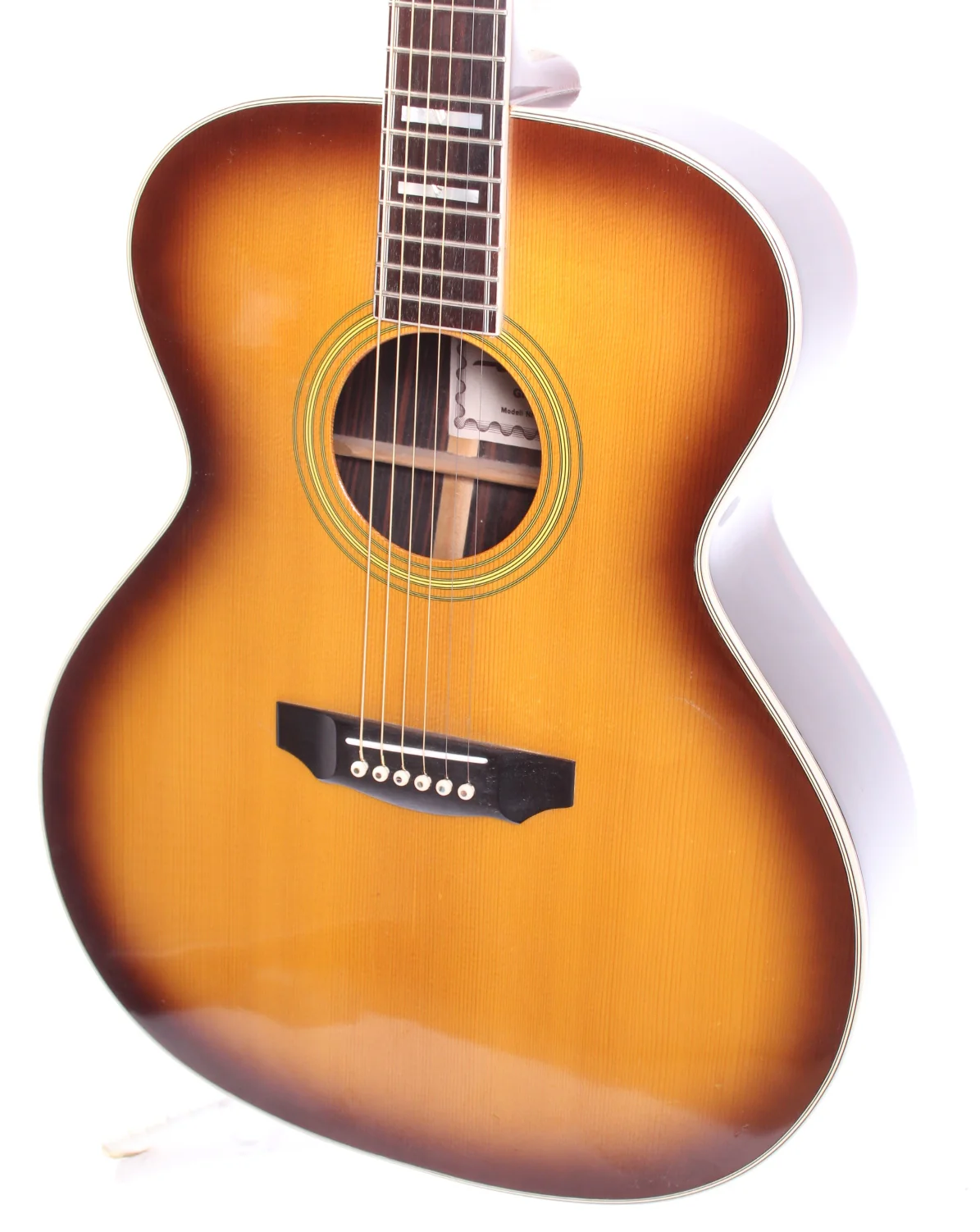 1970s Luxor Jumbo Guild F-55 Replica sunburst - Image 3