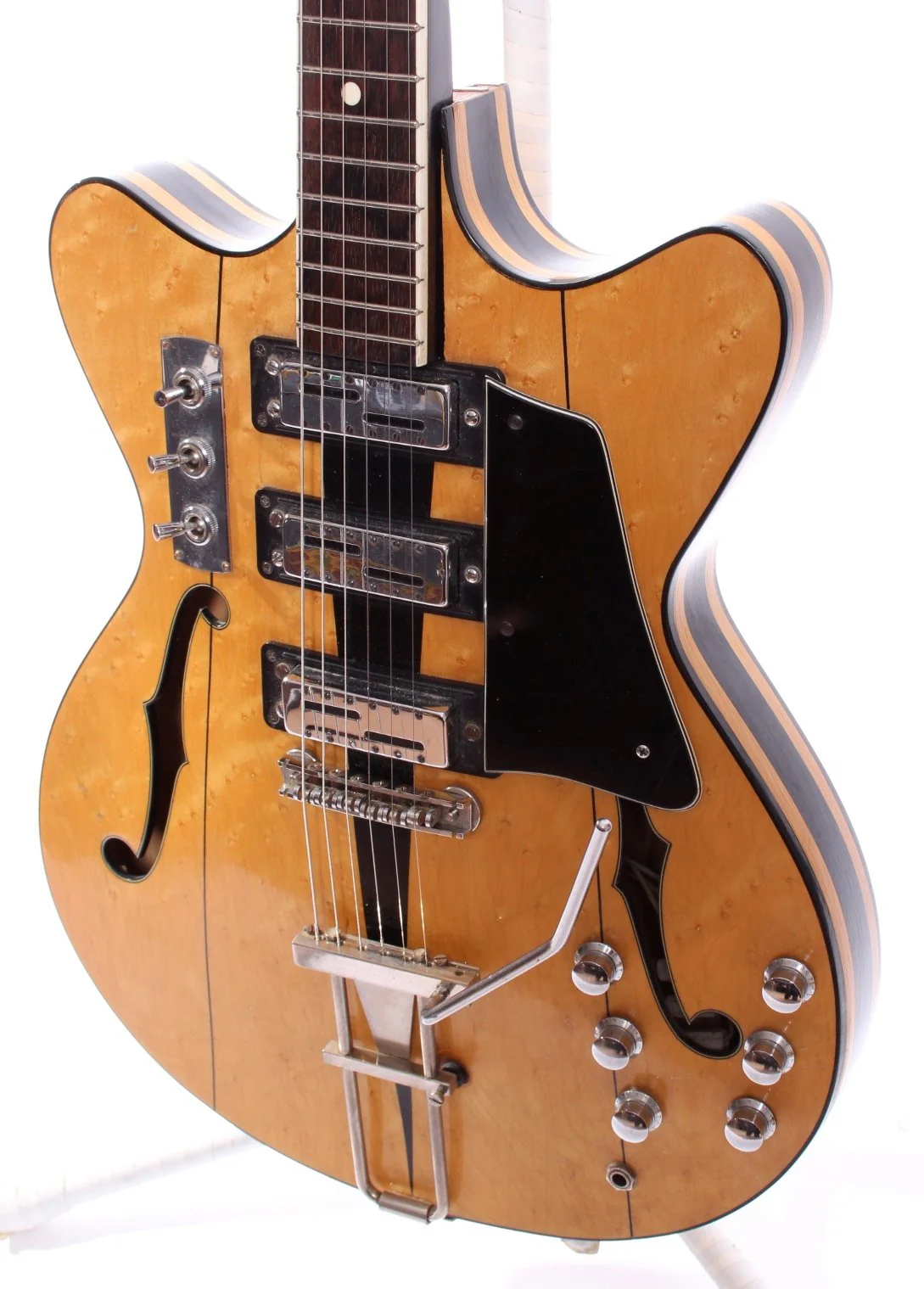 1970s Rossmeisl Thinline guitar natural - Image 7
