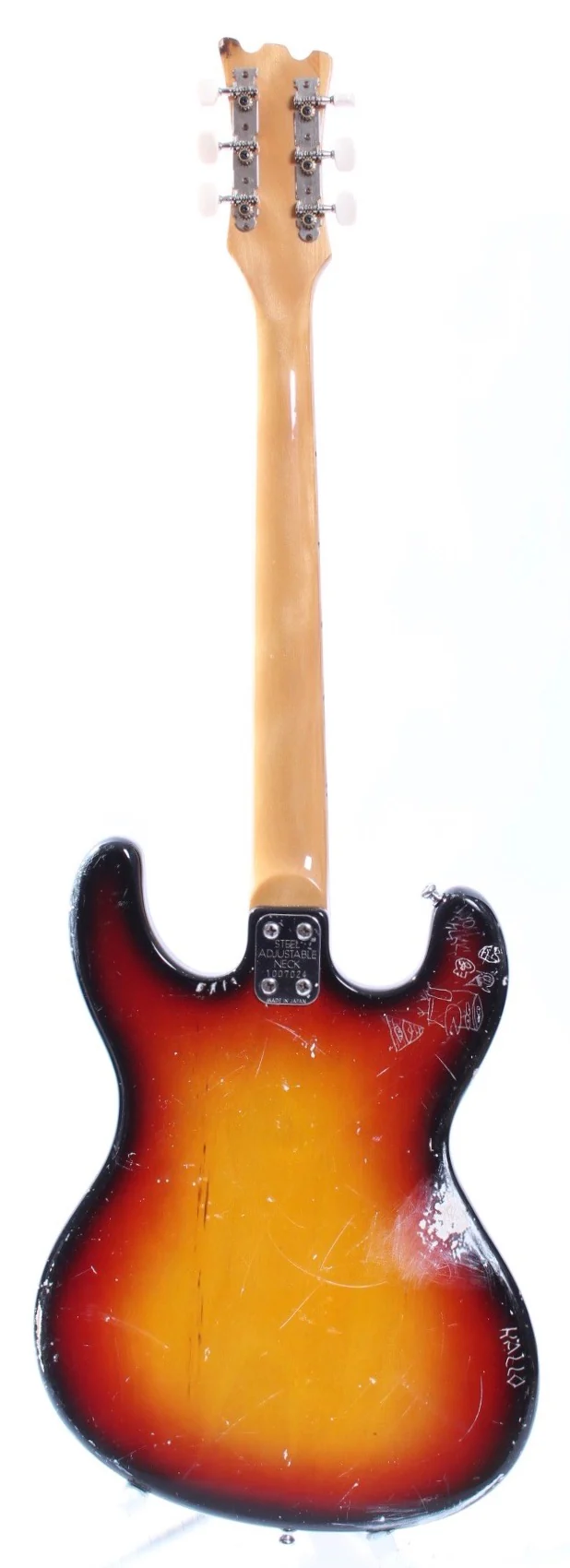 1970s Univox Hi-Flier Phase III sunburst - Image 6