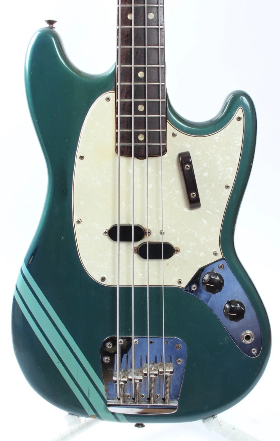 1971 Fender Mustang Bass competition burgundy - Image 2