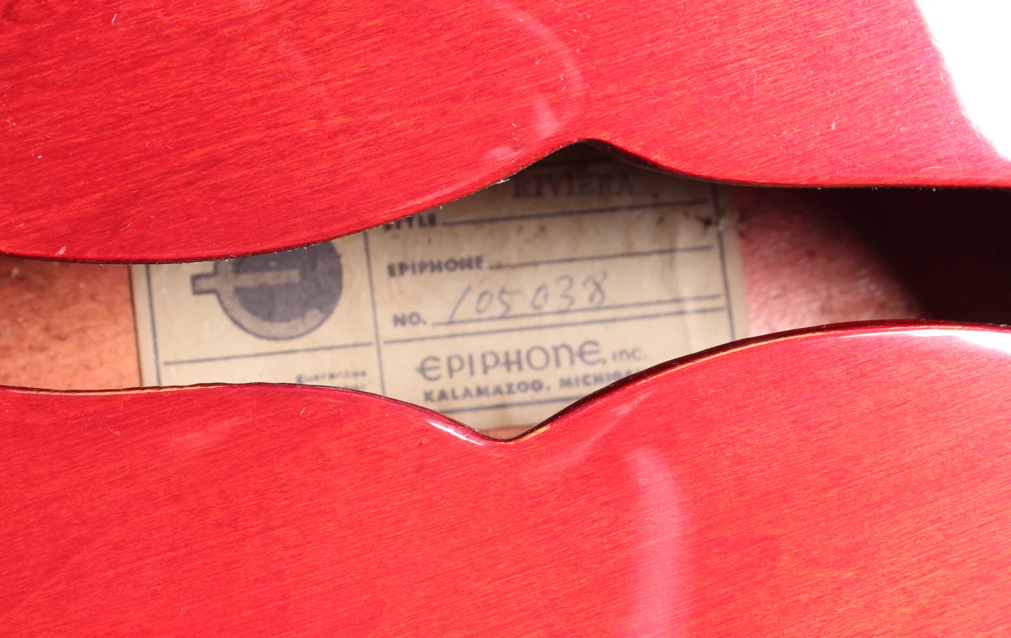 1972 Epiphone Riviera cherry red - Image 11