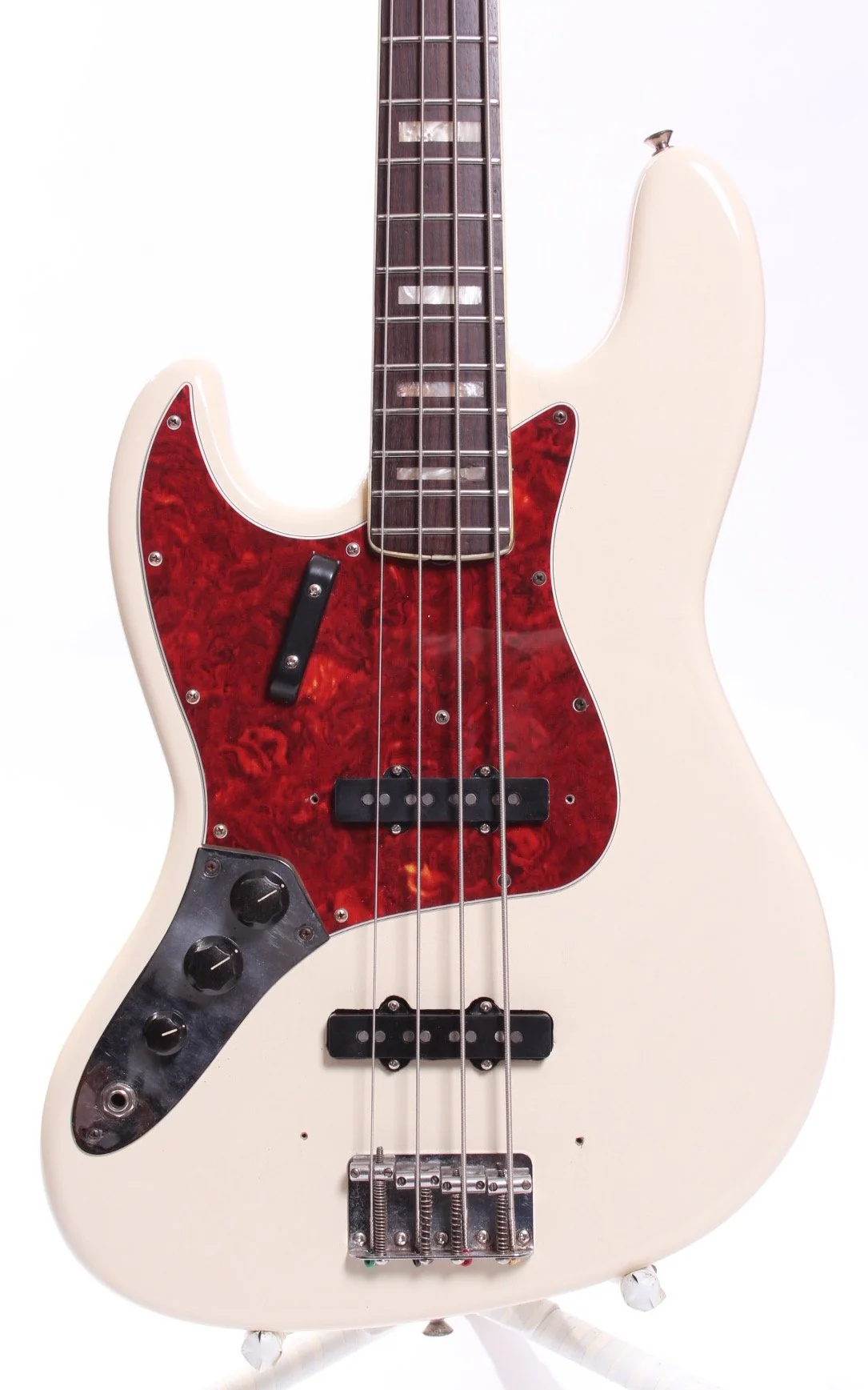 1972 Fender Jazz Bass olympic white LEFTY - Image 2