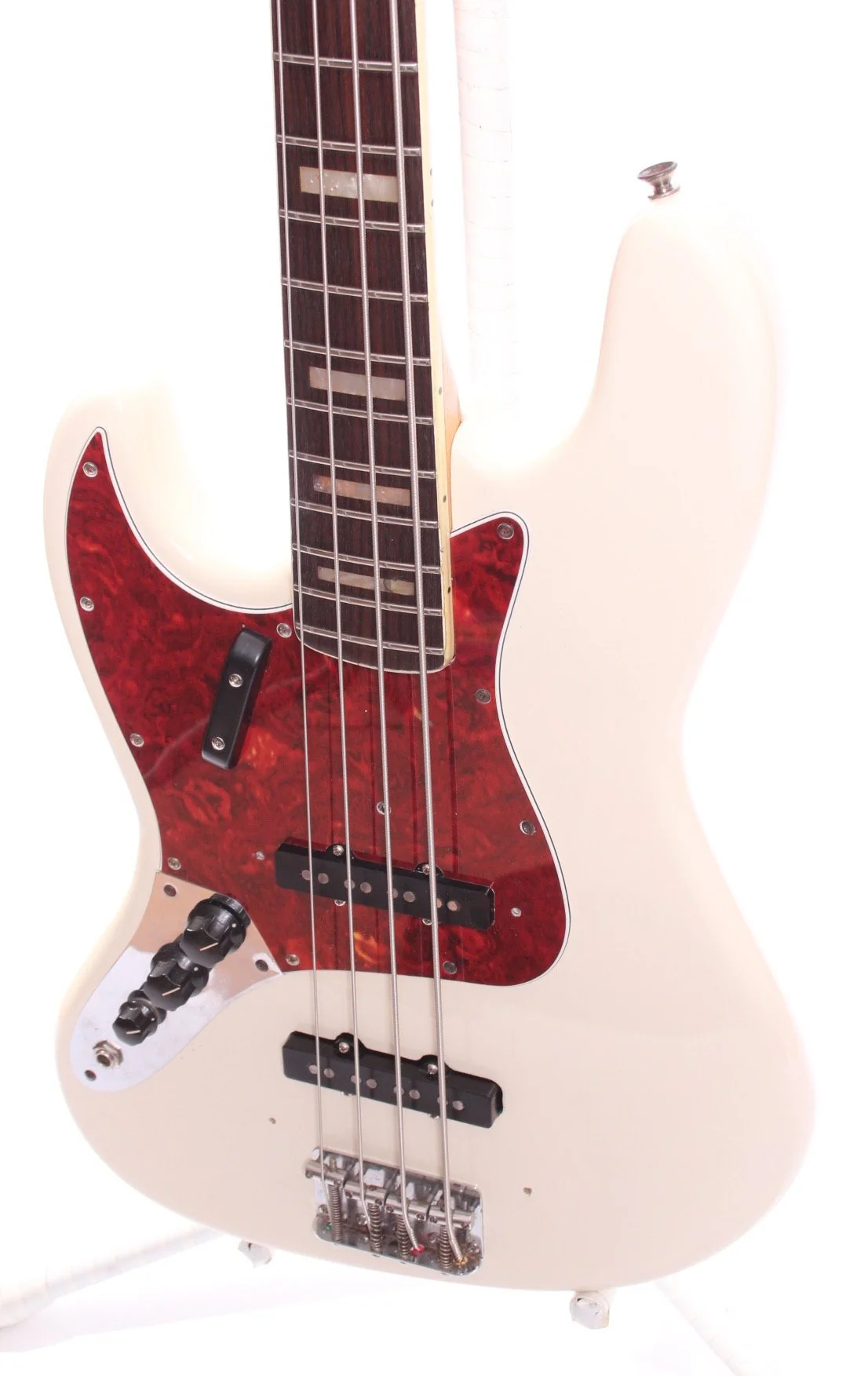 1972 Fender Jazz Bass olympic white LEFTY - Image 3