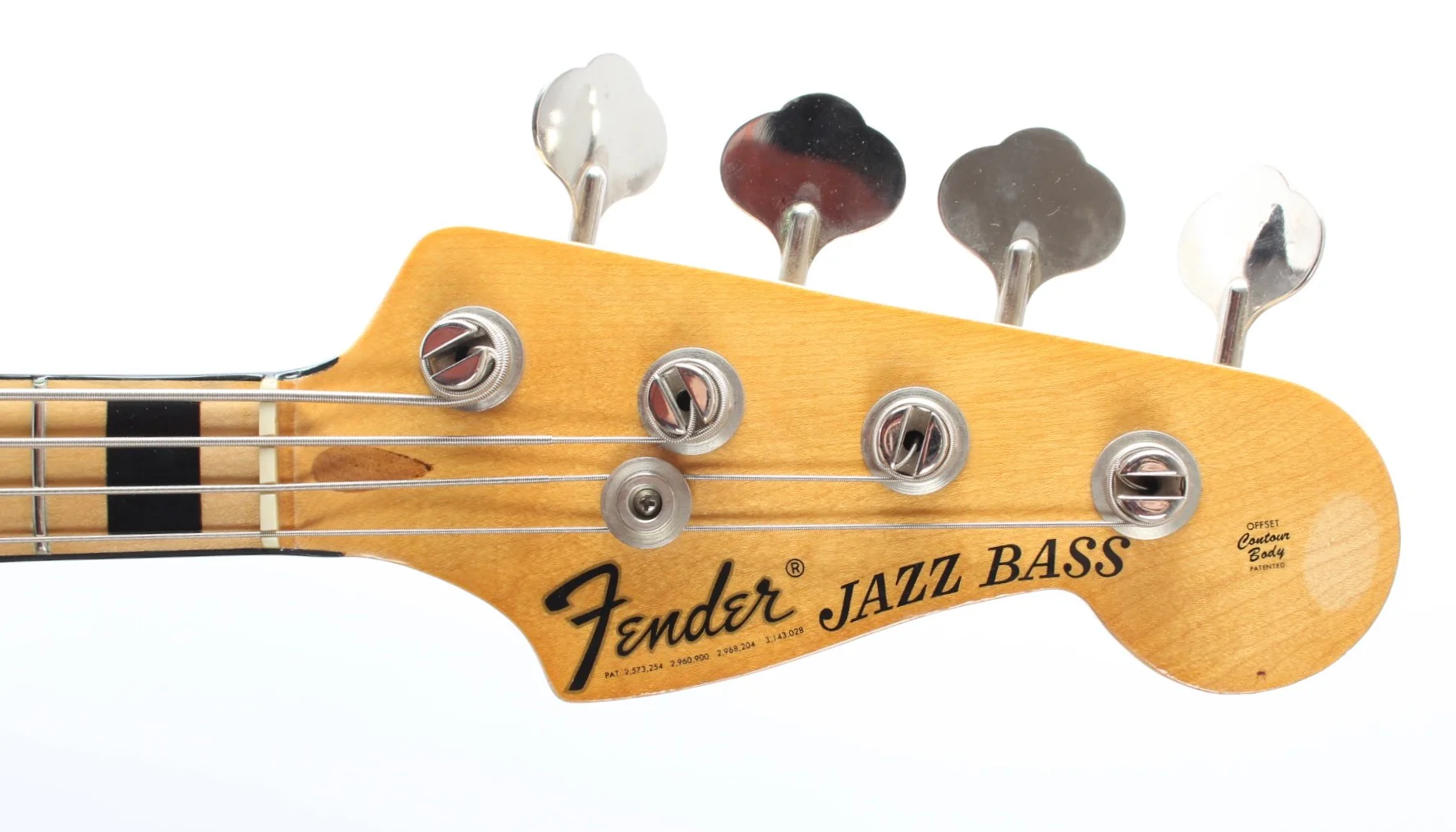 1973 Fender Jazz Bass black blocks olympic white - Image 5