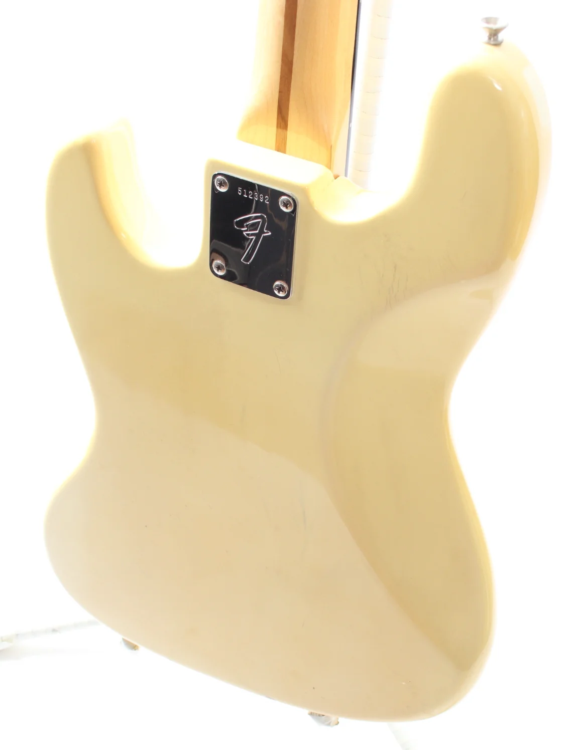 1973 Fender Jazz Bass black blocks olympic white - Image 8