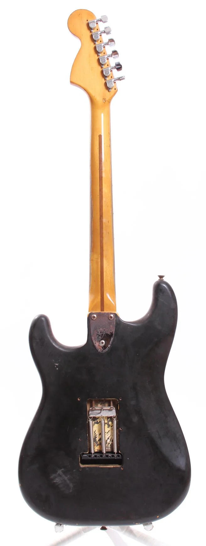 1973 Fender Stratocaster black over olympic white - Image 6