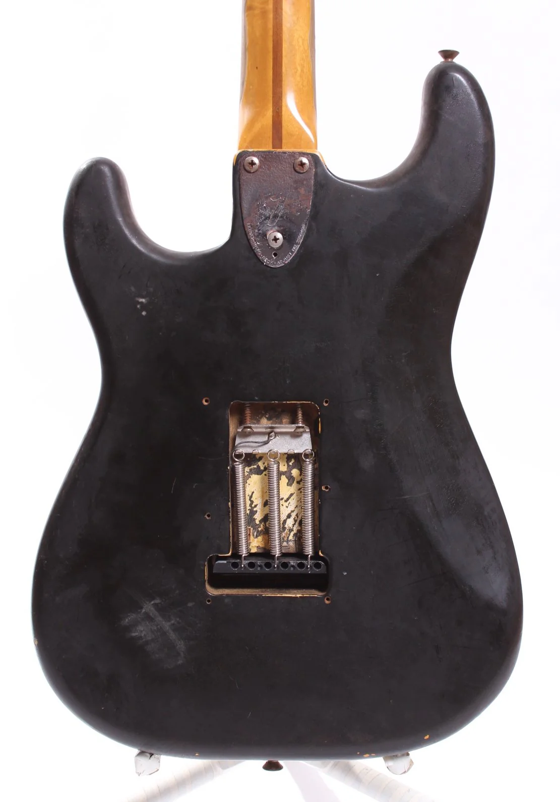 1973 Fender Stratocaster black over olympic white - Image 7