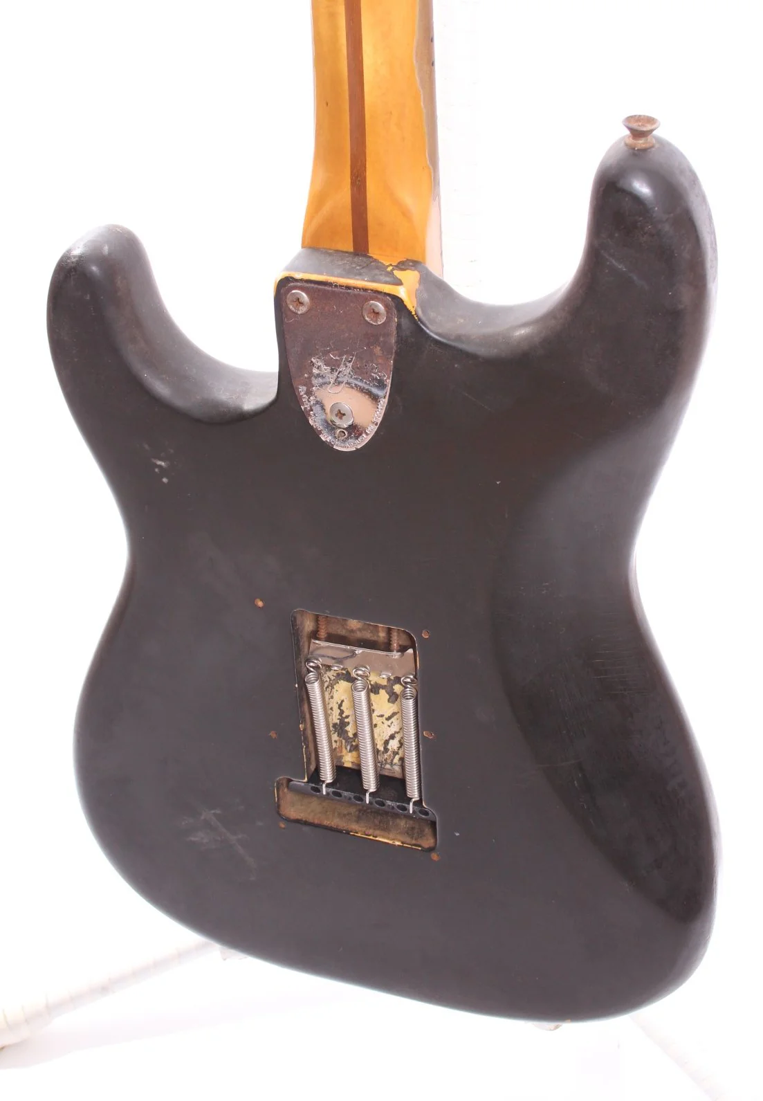 1973 Fender Stratocaster black over olympic white - Image 8