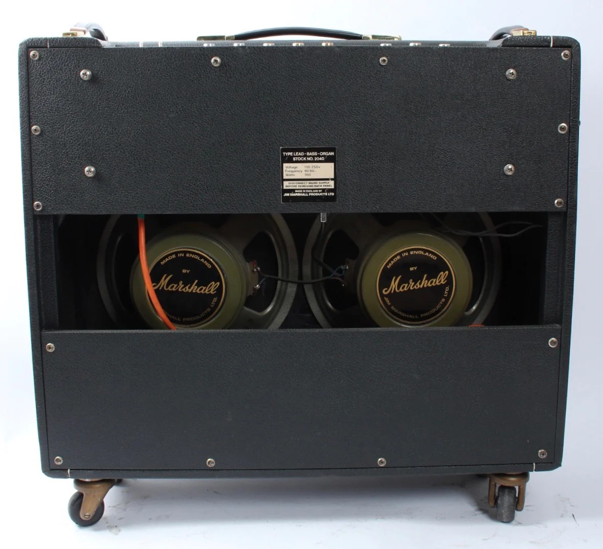1973 Marshall Artisté 2040 Lead Bass Organ 2x12" combo black - Image 3