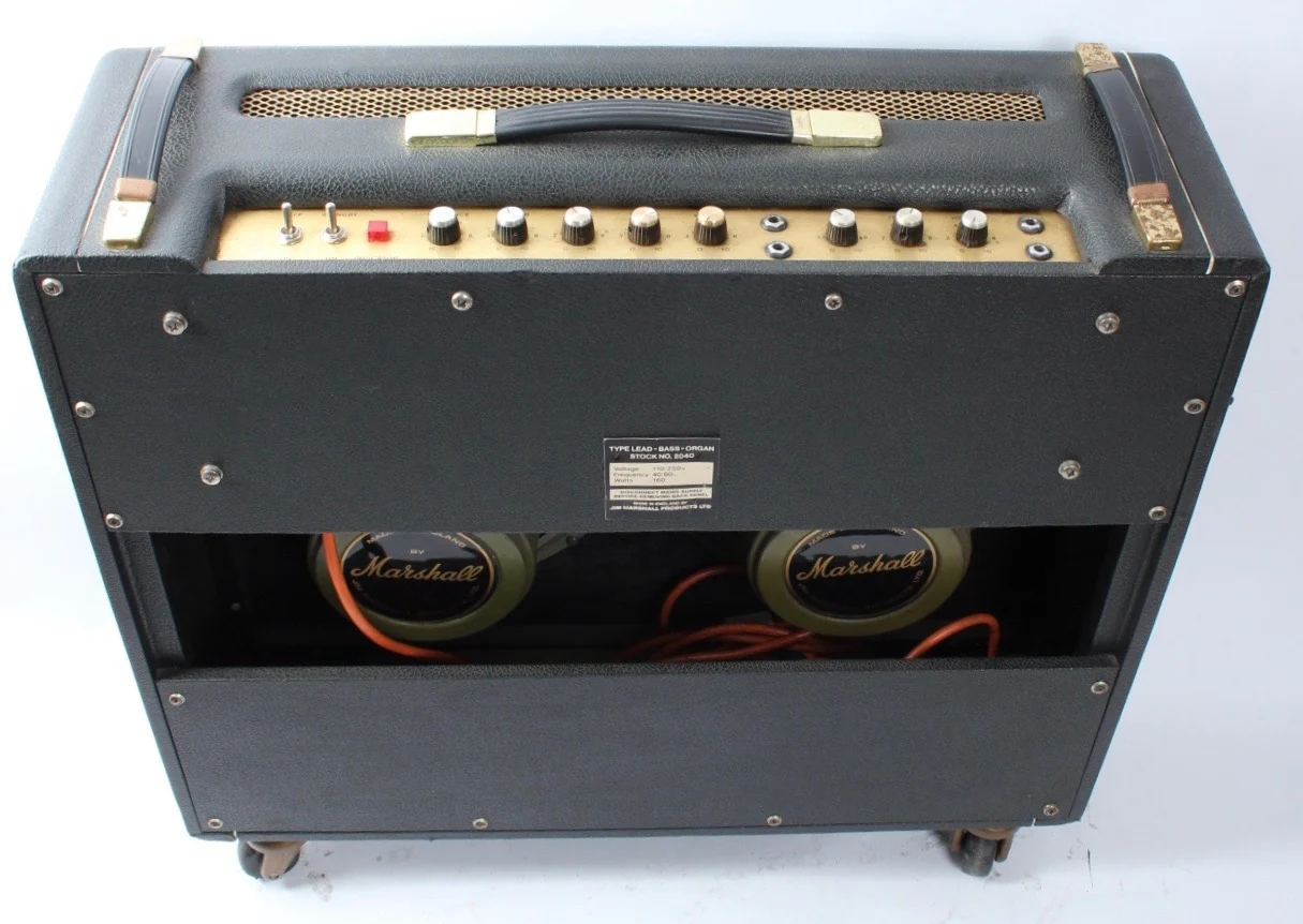 1973 Marshall Artisté 2040 Lead Bass Organ 2x12" combo black - Image 4