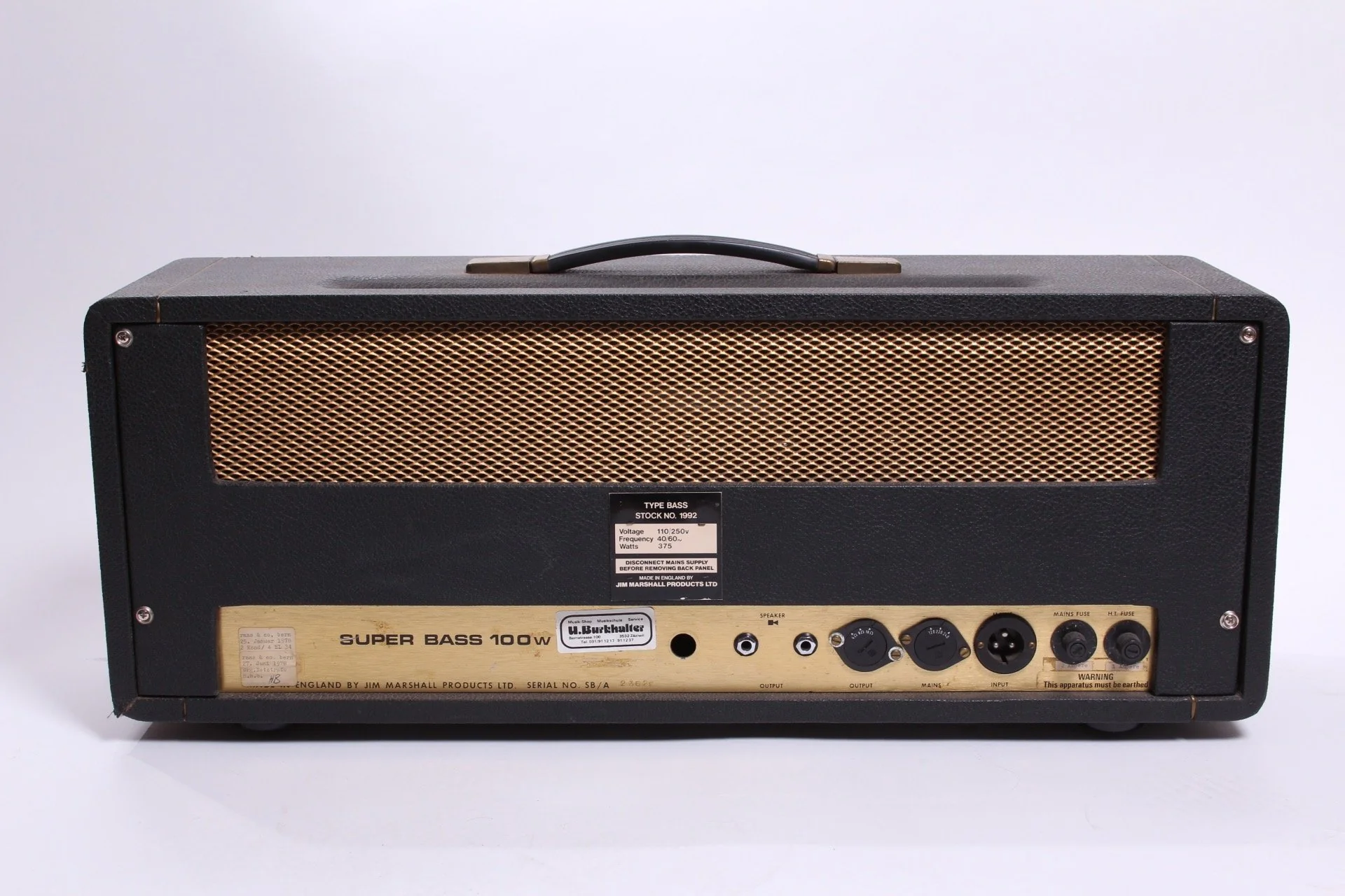 1973 Marshall Super Bass 100w - Image 5