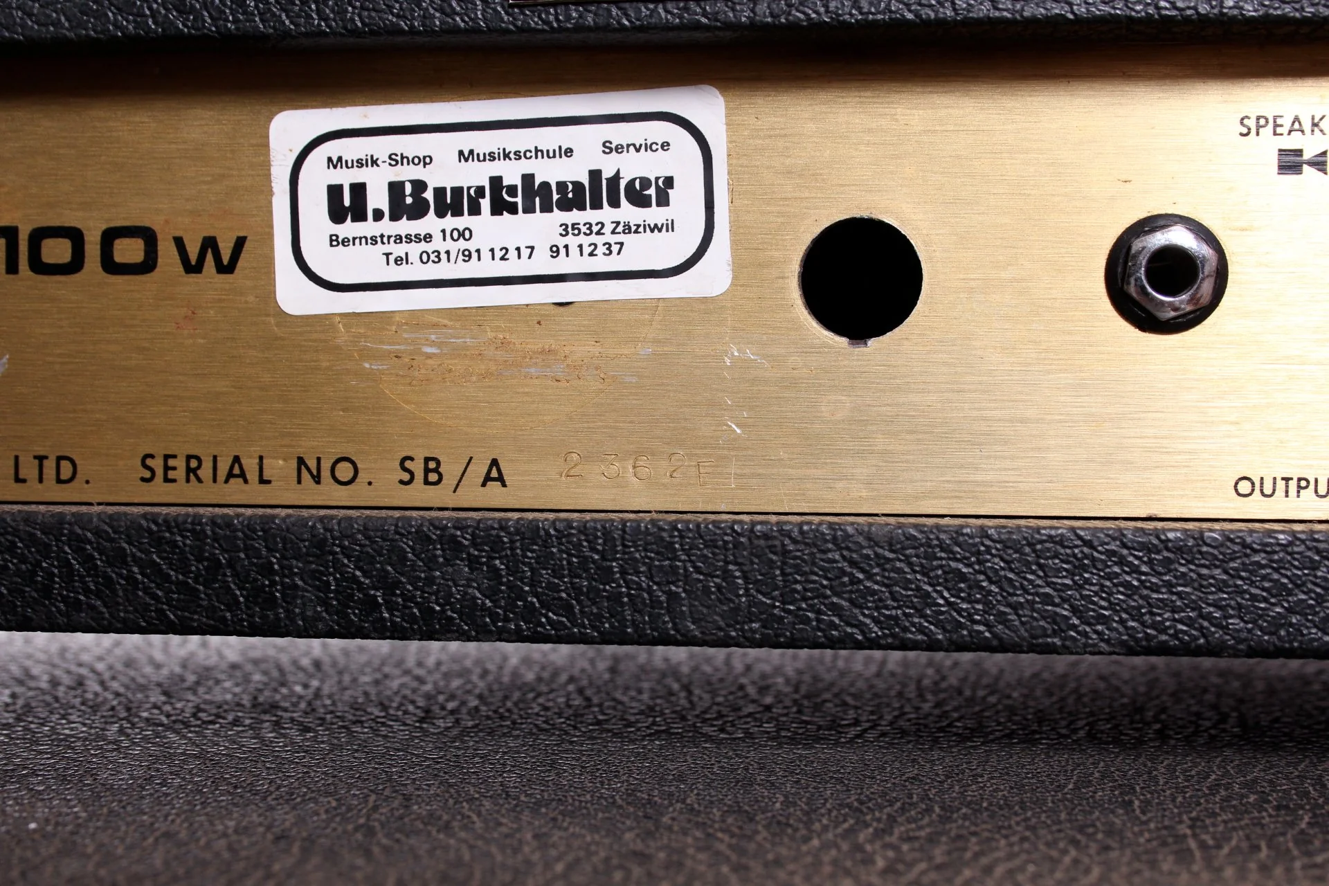 1973 Marshall Super Bass Amplifier with 4x12" Cabinet - Image 4